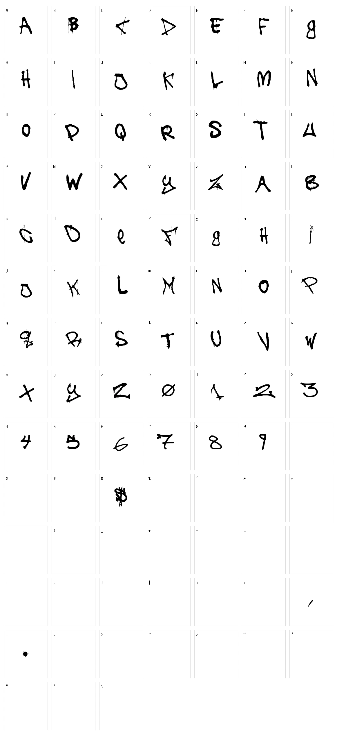 The Battle Continuez Character Set