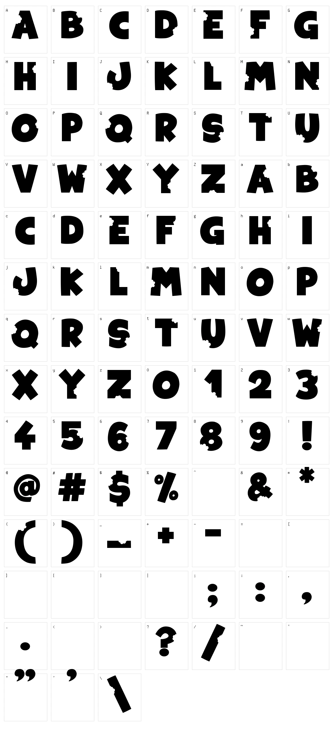 Forbidden Fruit Character Set