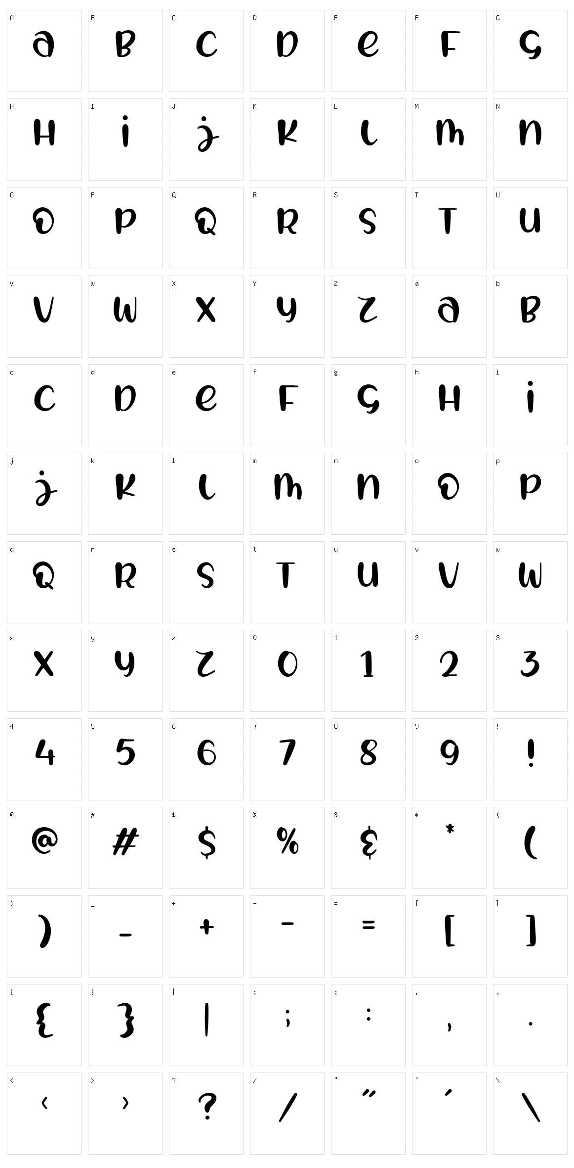 Forsty Candy Character Set