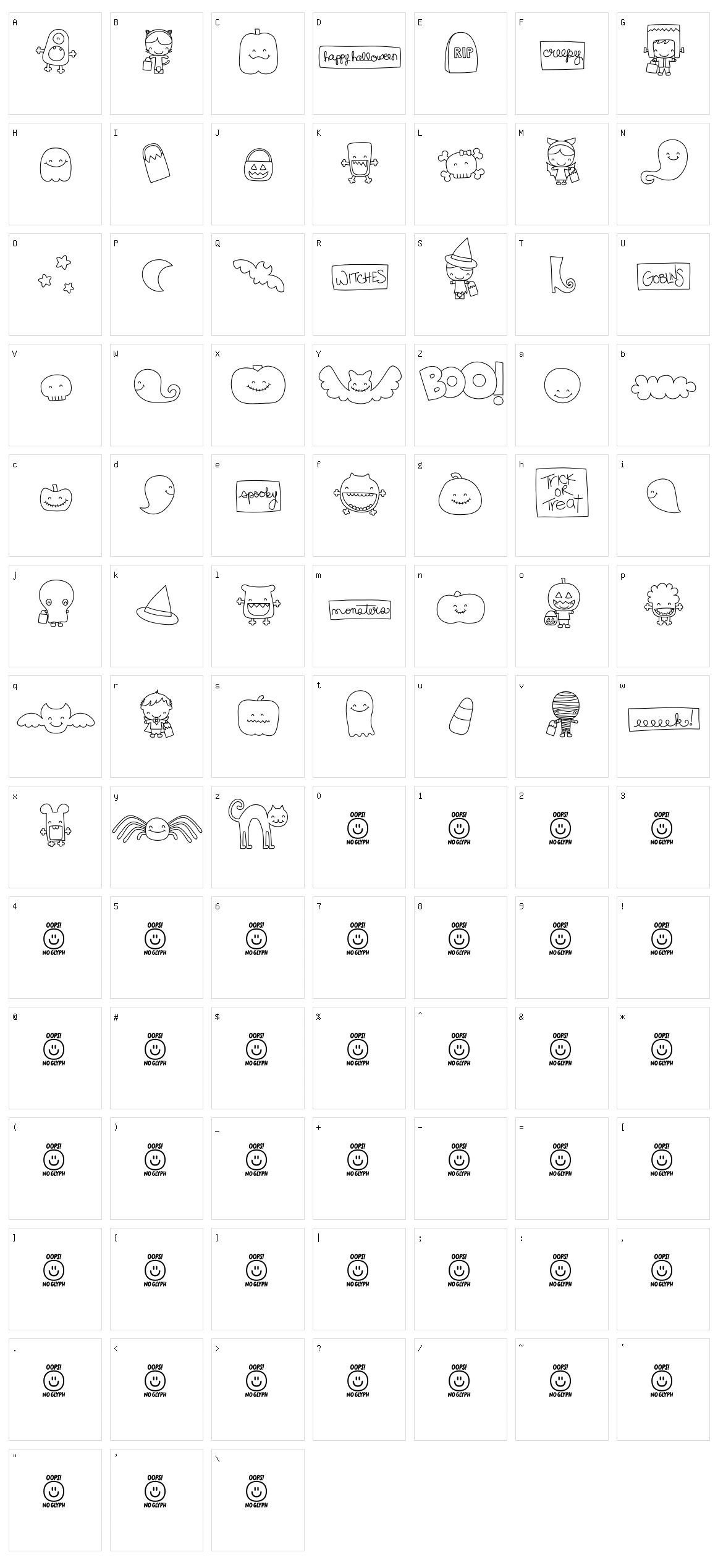 MTF Sweet Dings Halloween Character Set