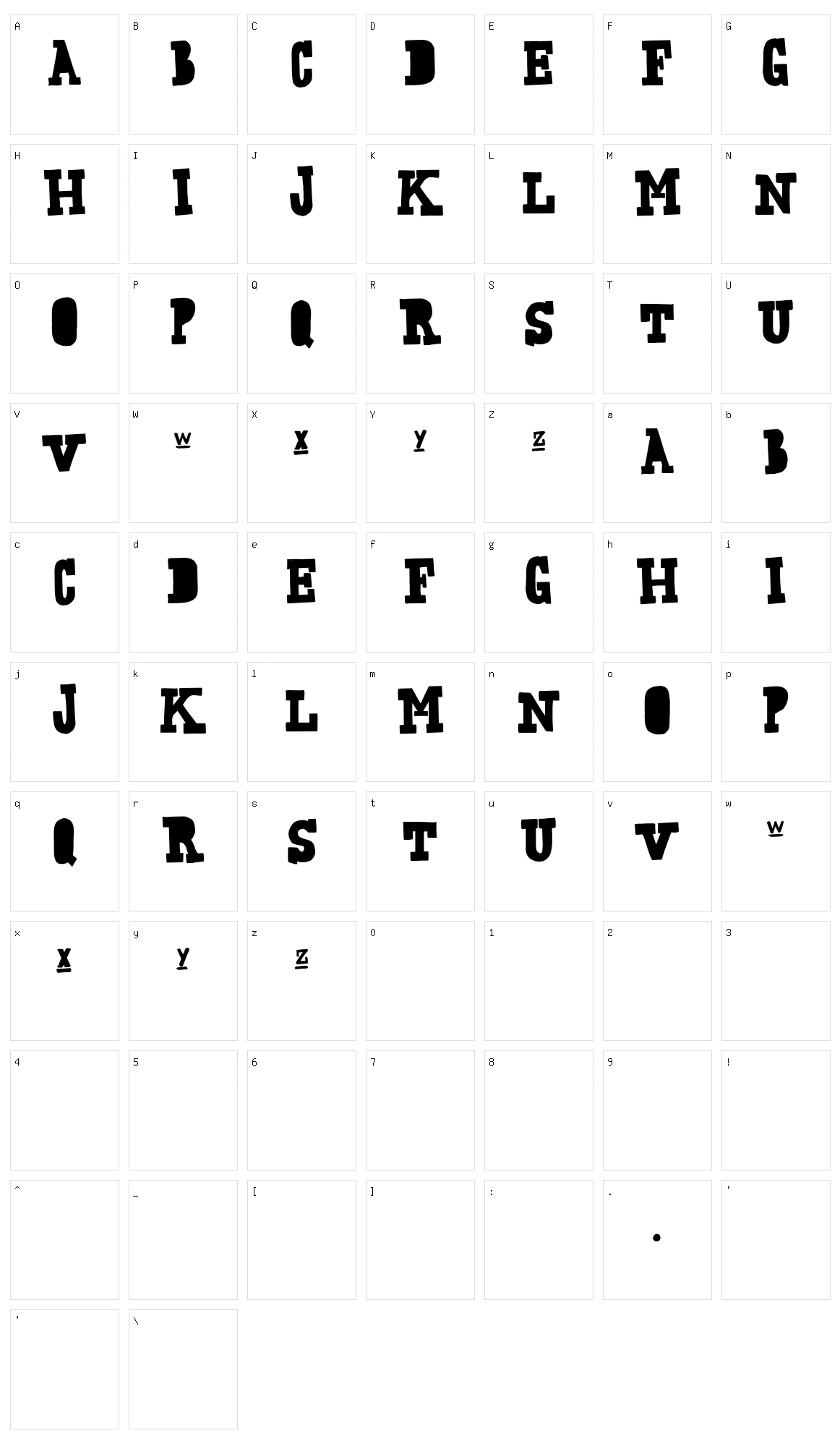 Freaking Strange Character Set