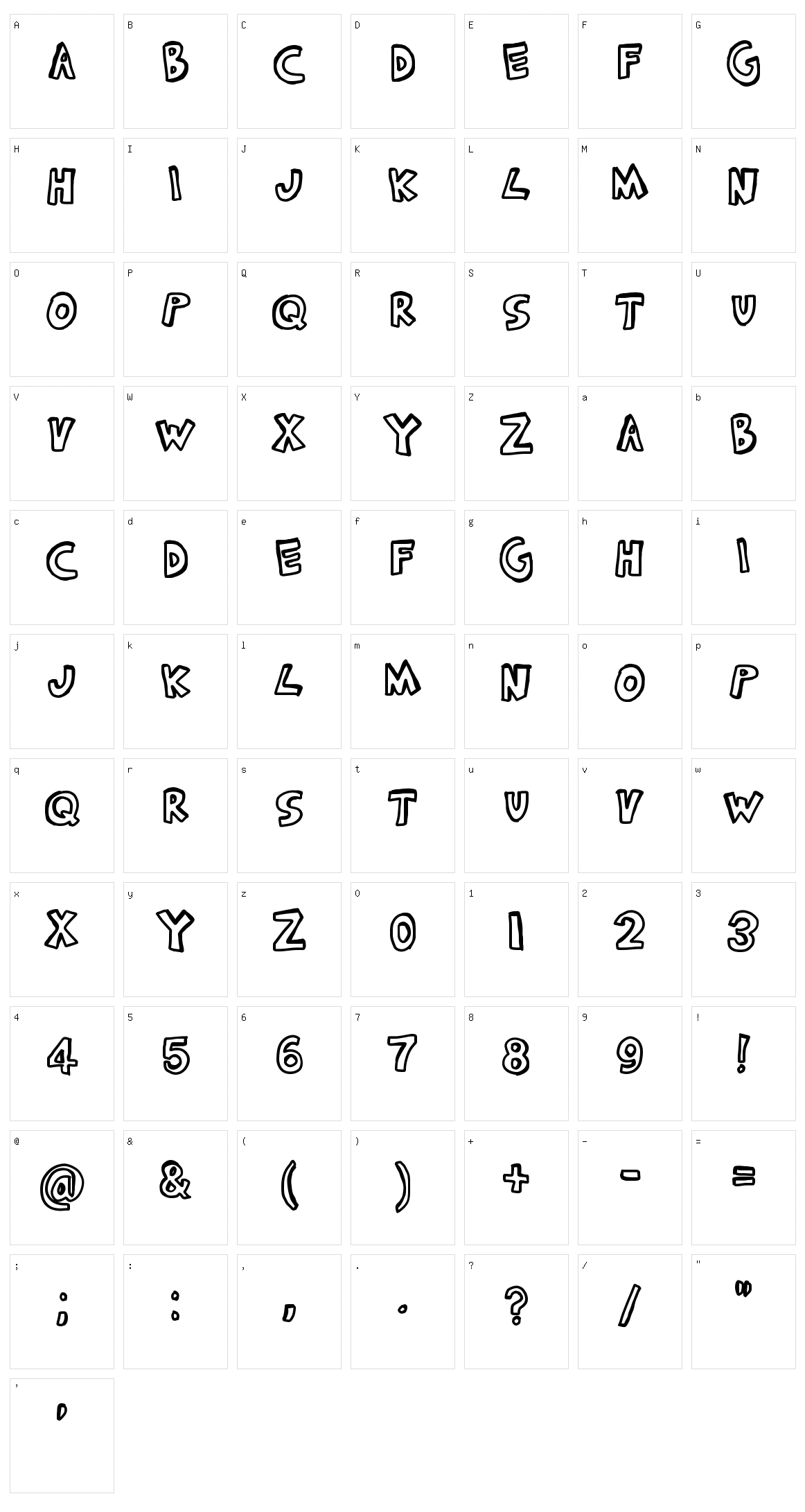 Freewind Character Set