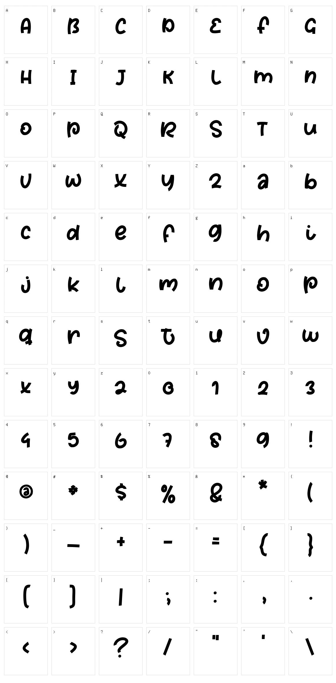 Fresh Lemon Character Set