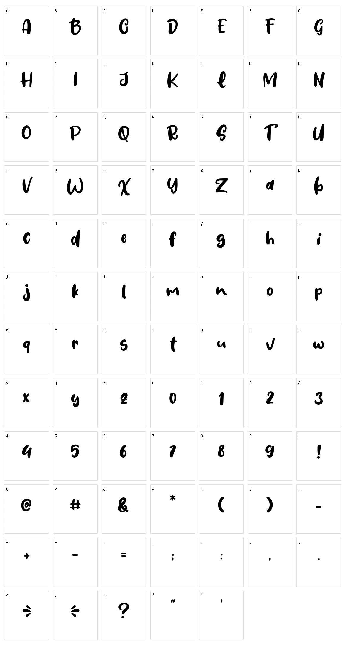 Fresh Lychee Character Set