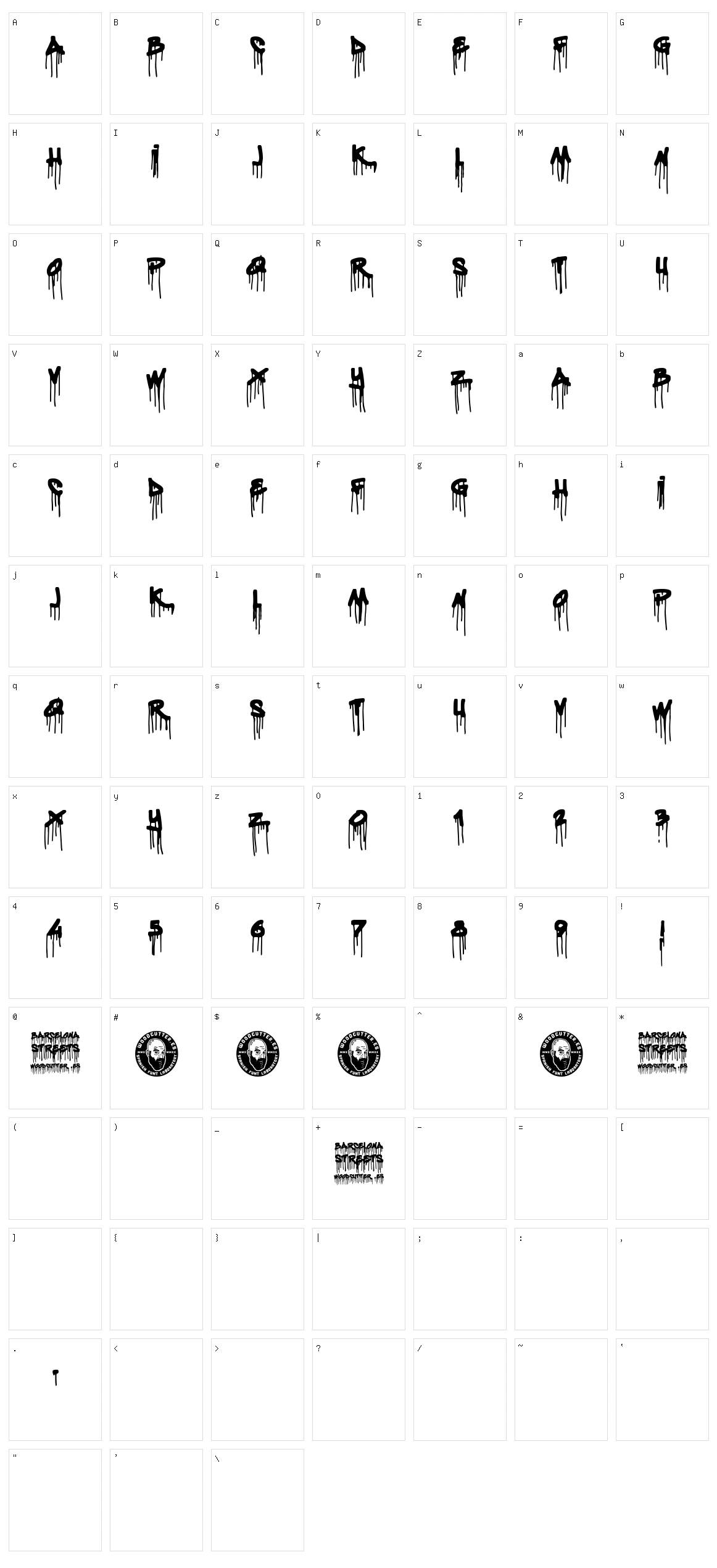 Barcelona Streets Character Set