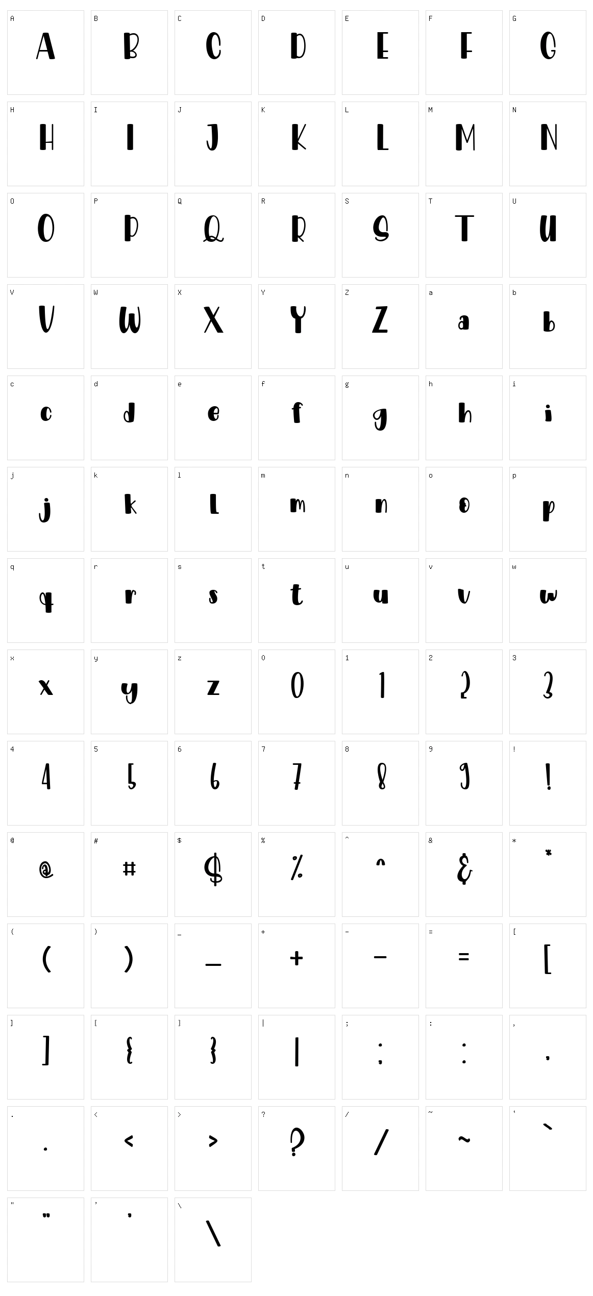 Fried Banana Character Set