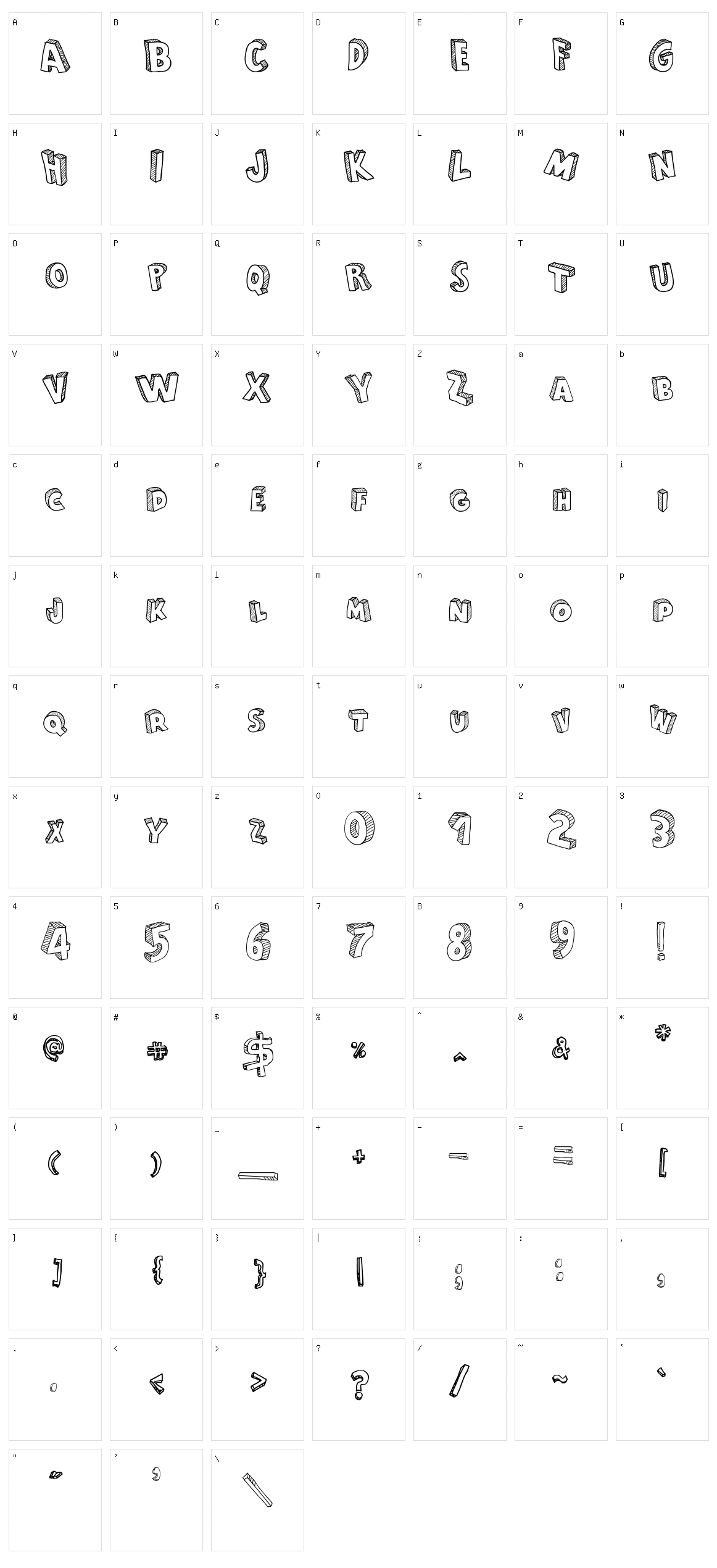 From Cartoon Blocks Character Set
