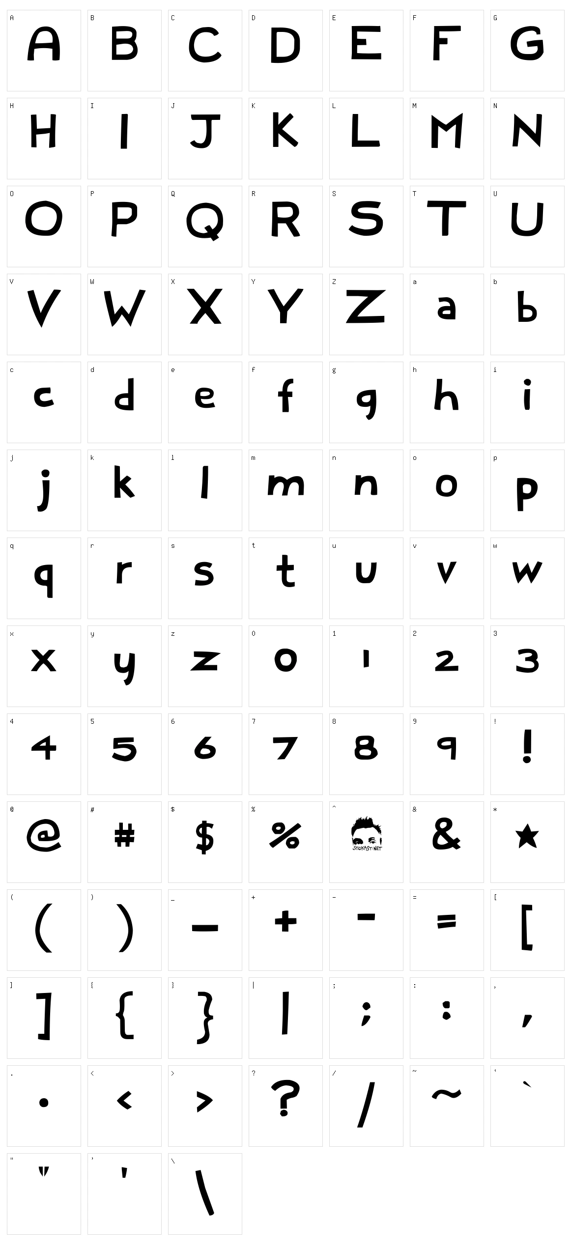 Full Dece Sans Character Set