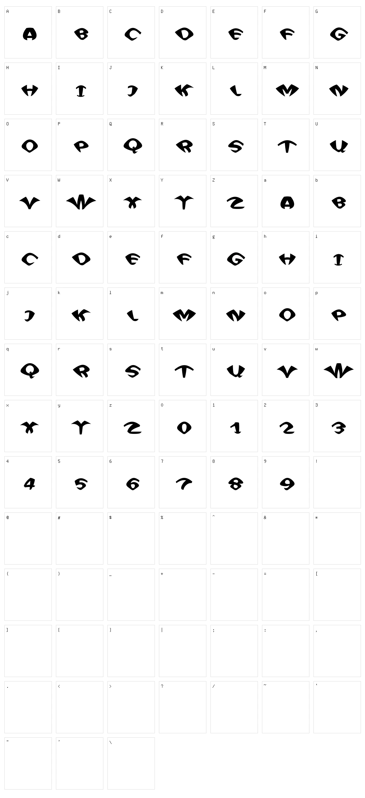 FunHaus Character Set