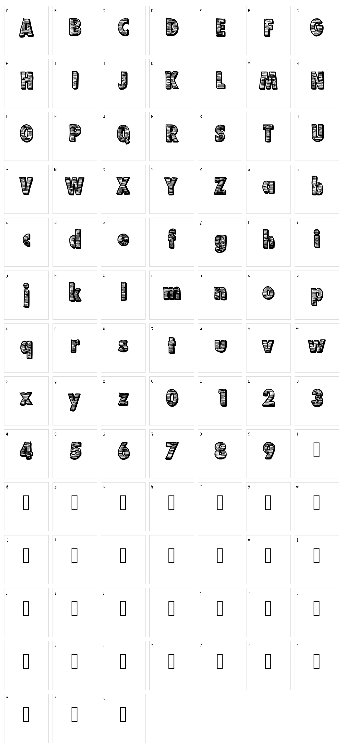 Futurr Character Set