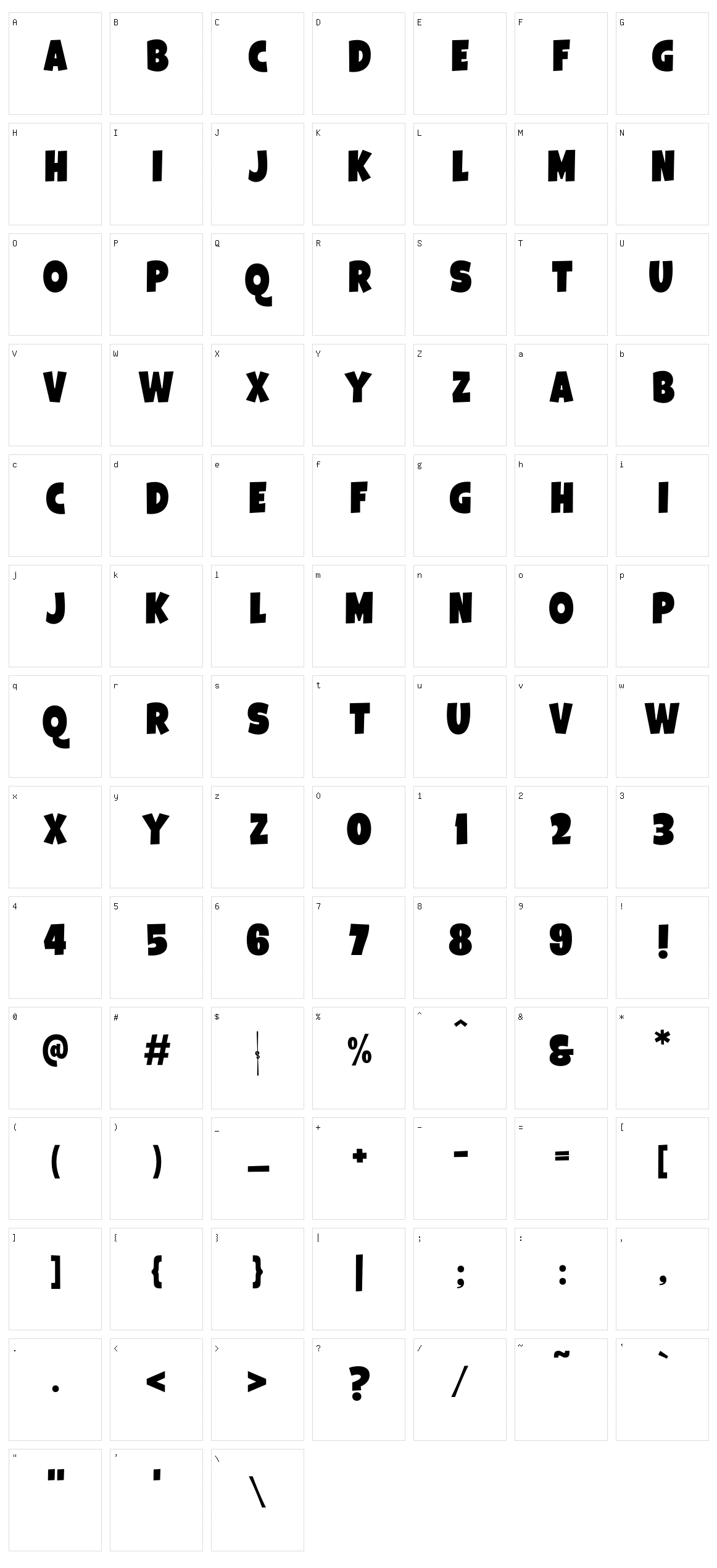 GalpÃ³n Character Set