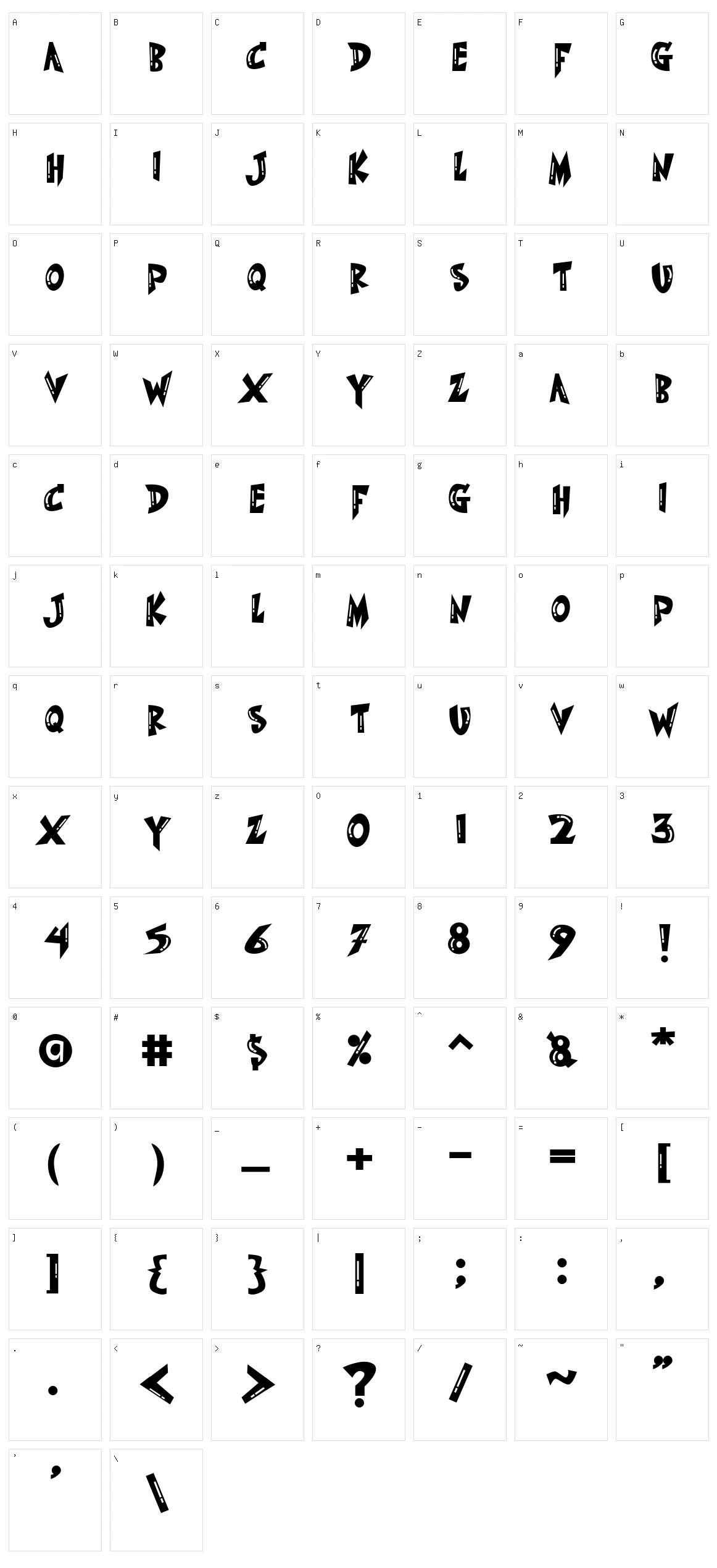 Game Over Character Set
