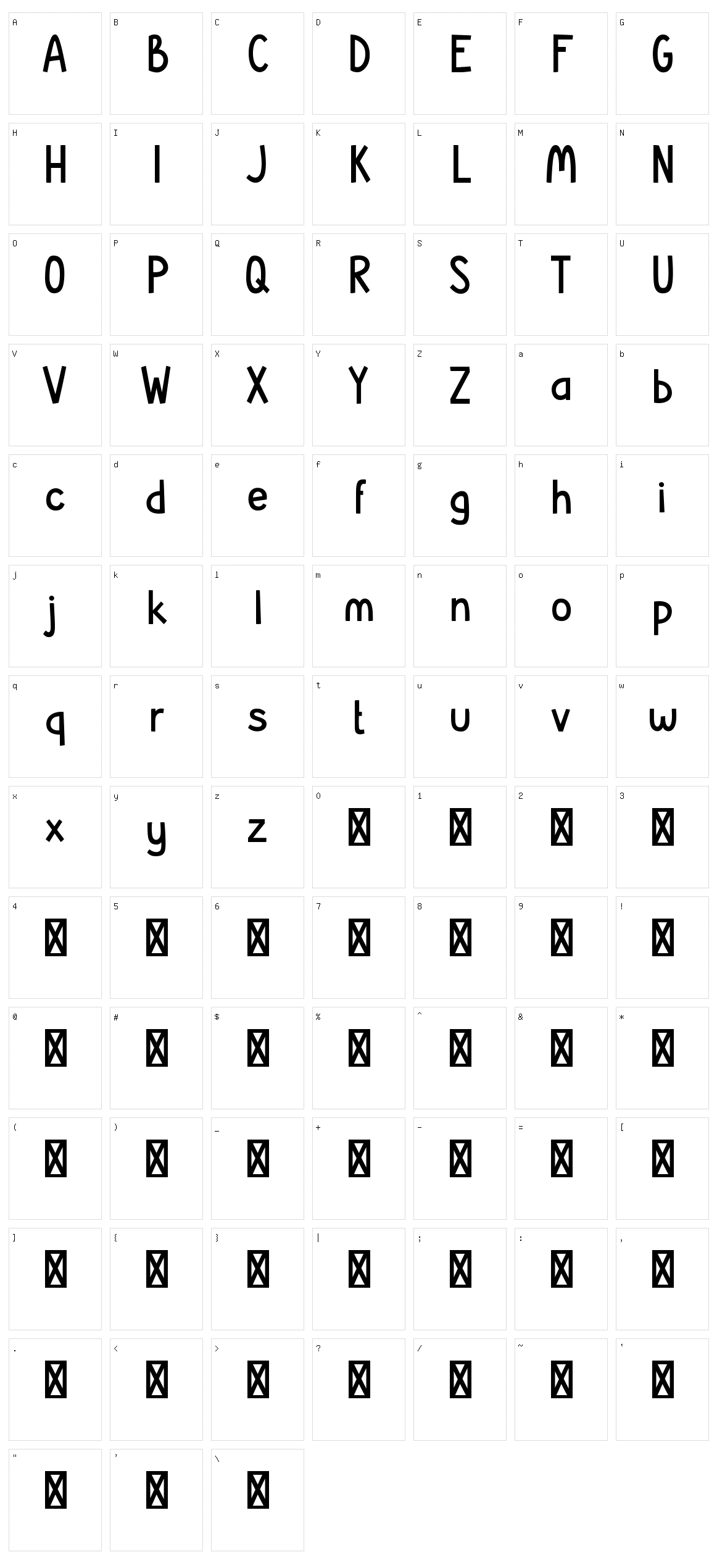 Gembira Character Set