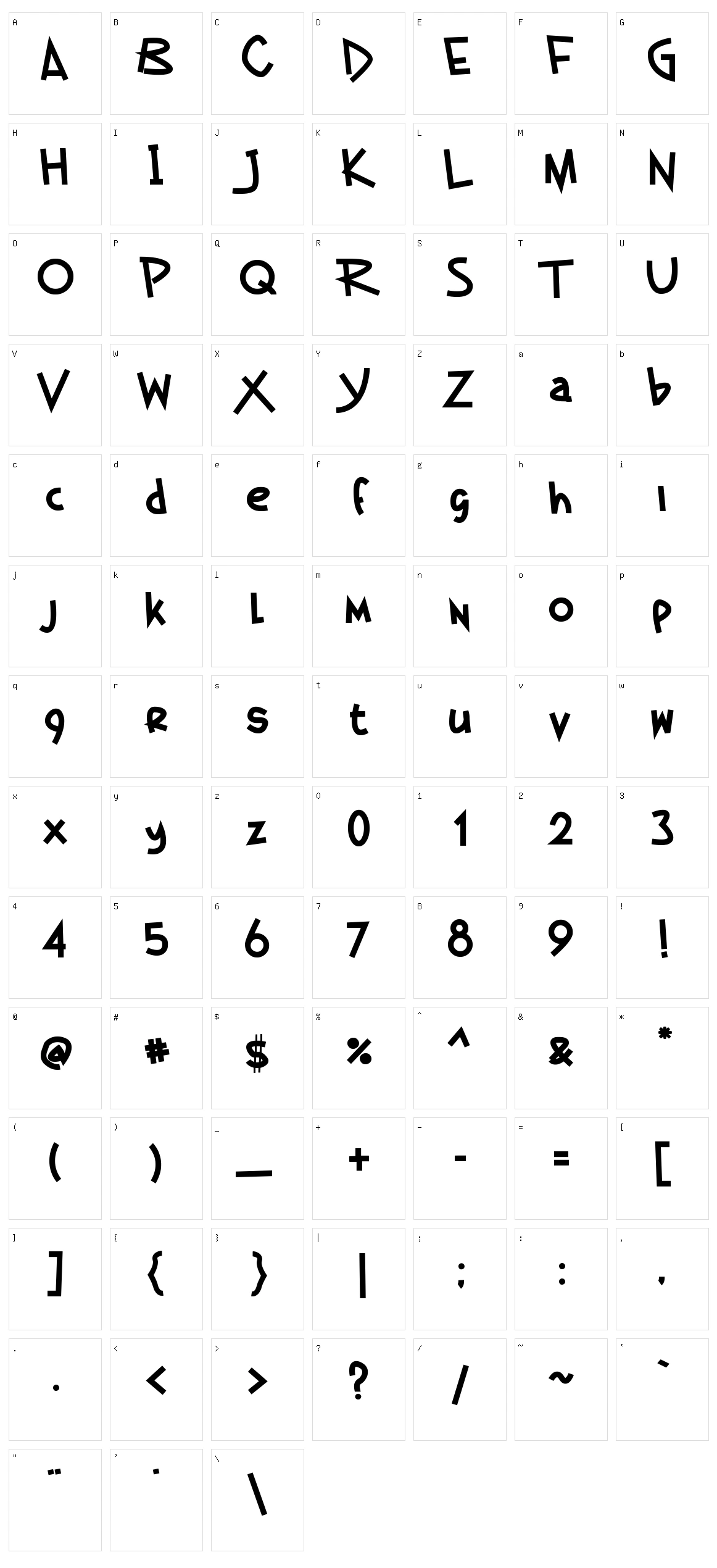 German Beauty Character Set