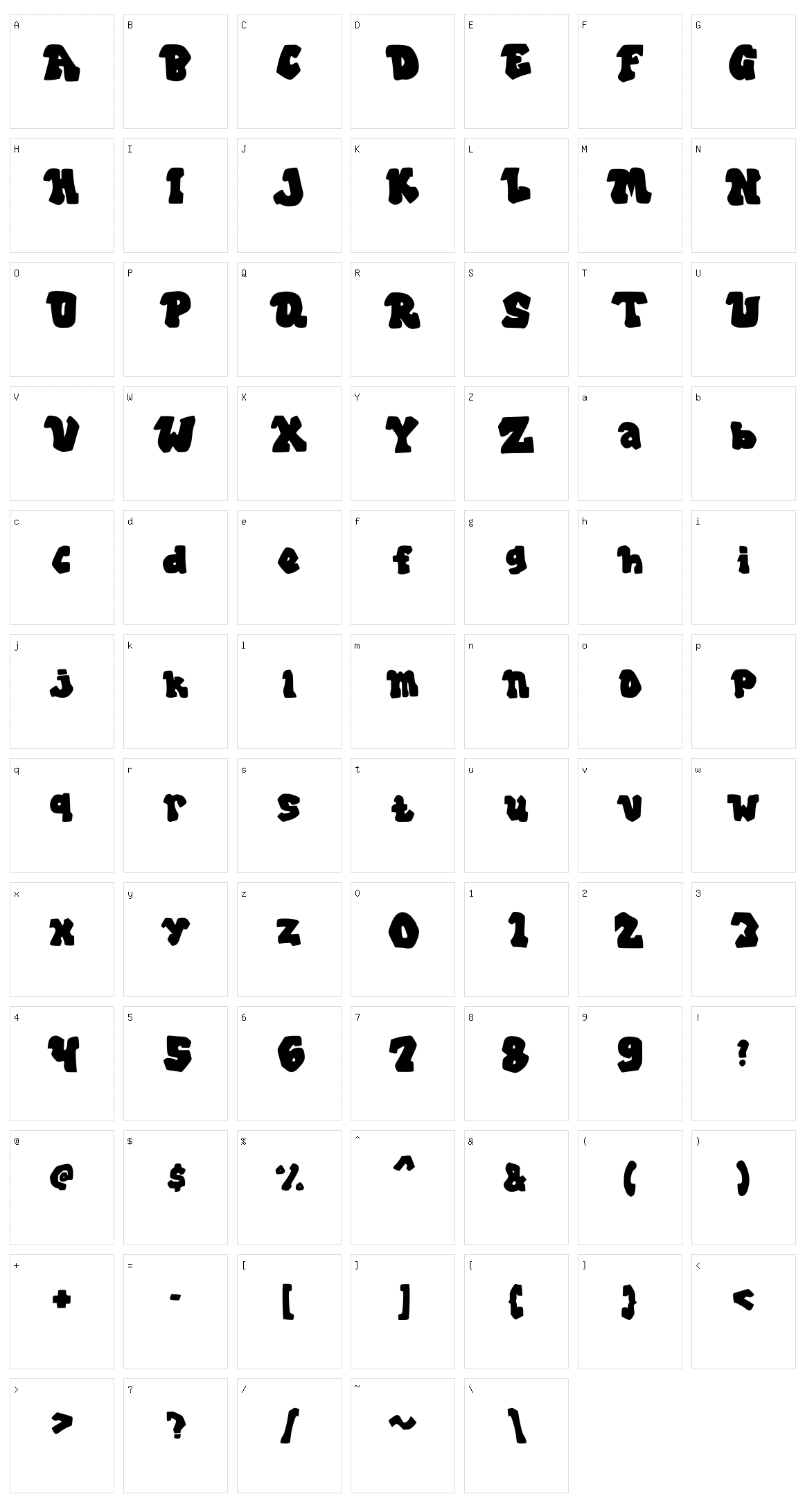 Geroside Character Set