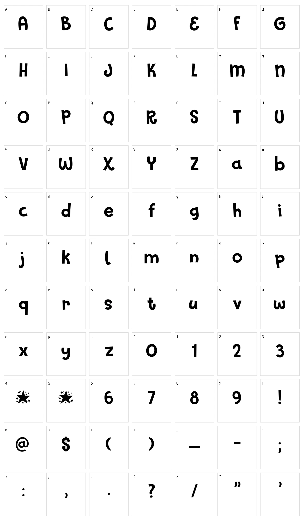 Glitter Candy Character Set