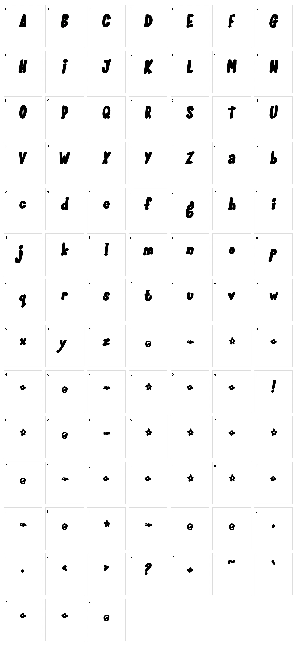 Gloo-Gun Character Set