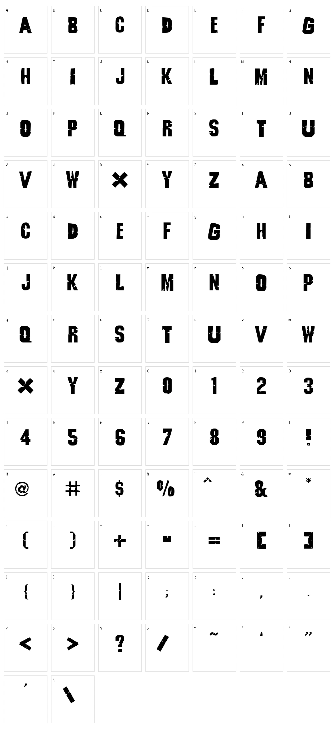 Godzilla Character Set