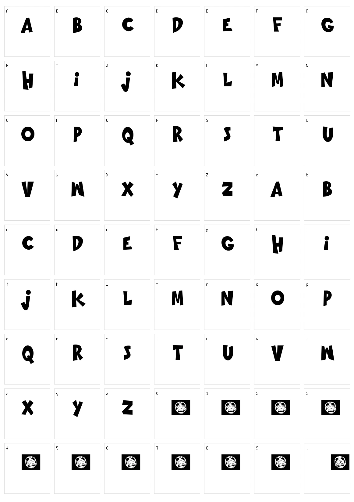 Going Merry Character Set