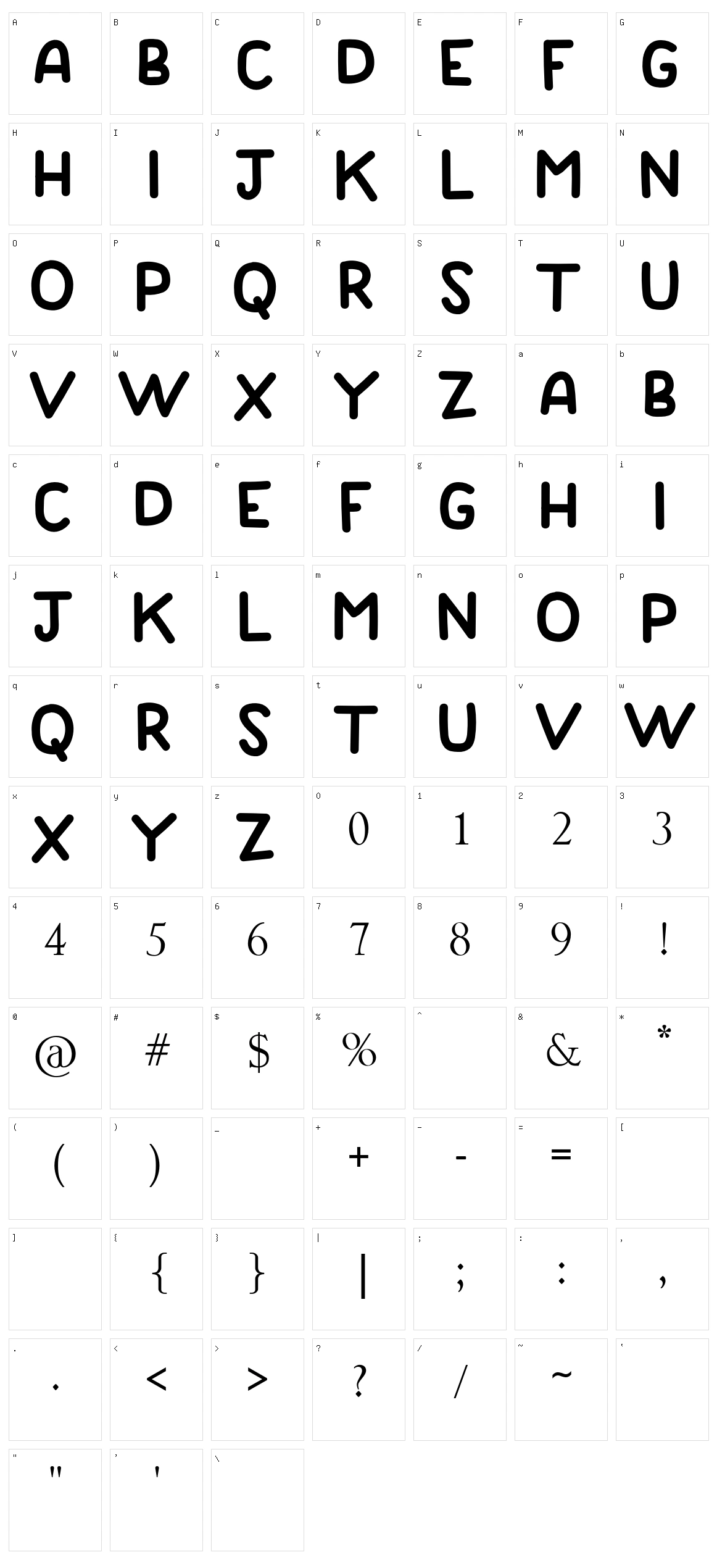 Good Daddy Character Set