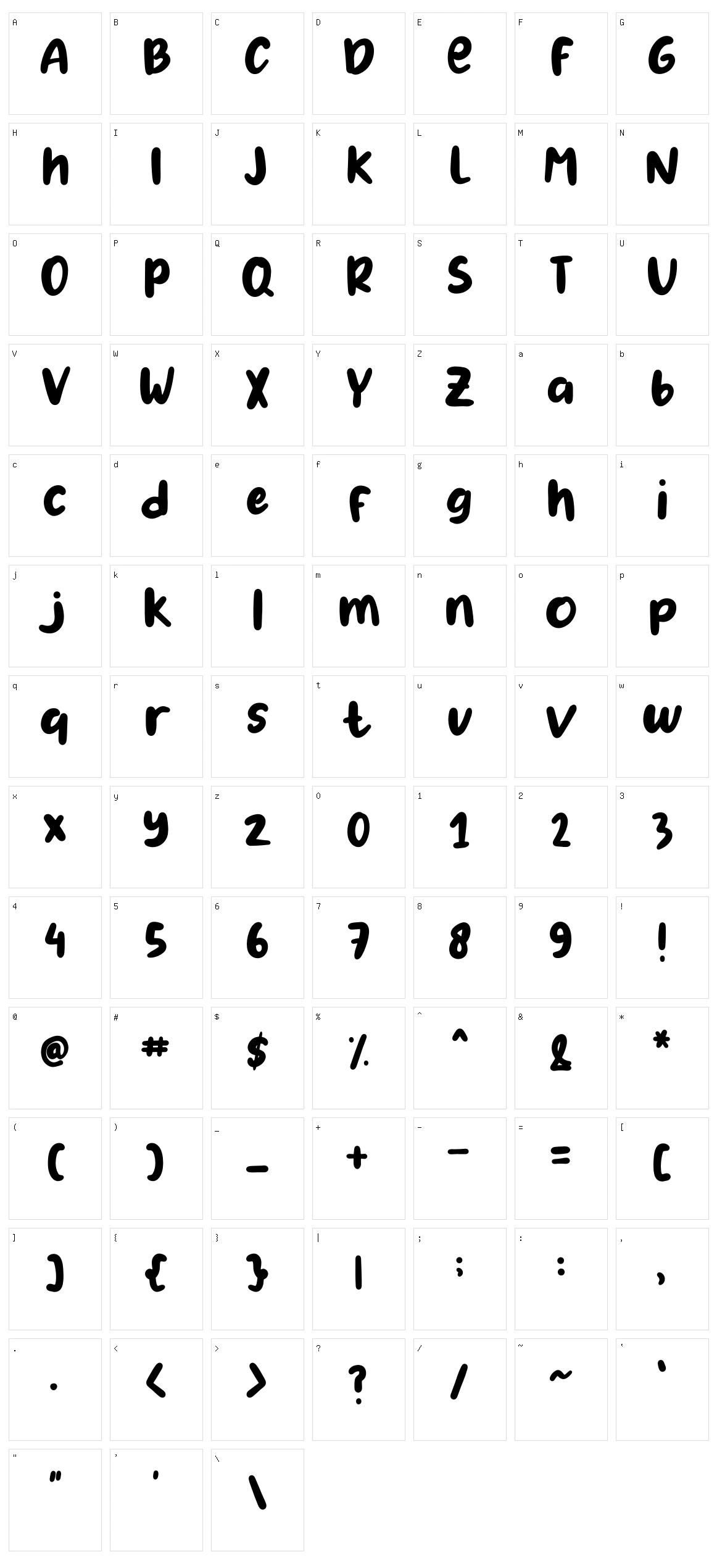 Good Morning Character Set