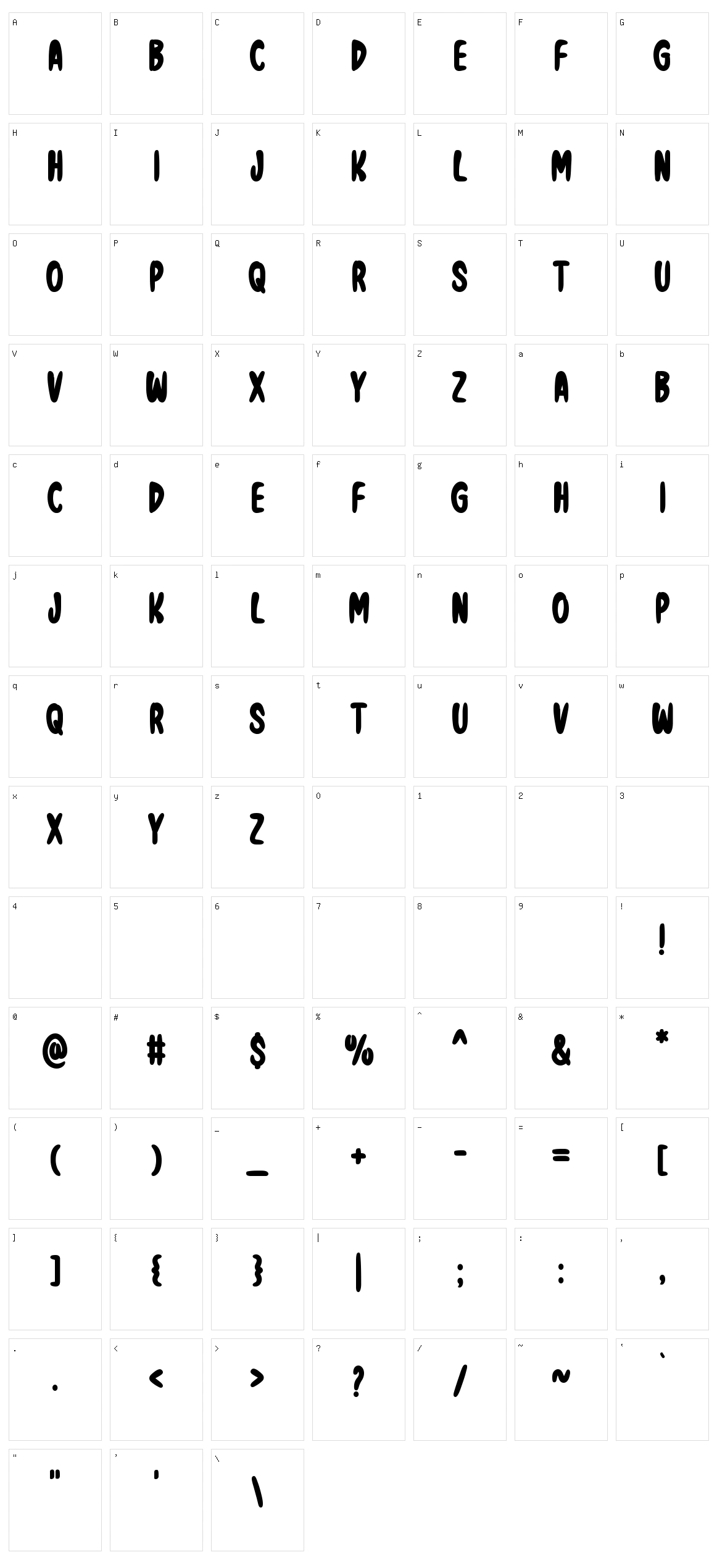 Good Wish Character Set