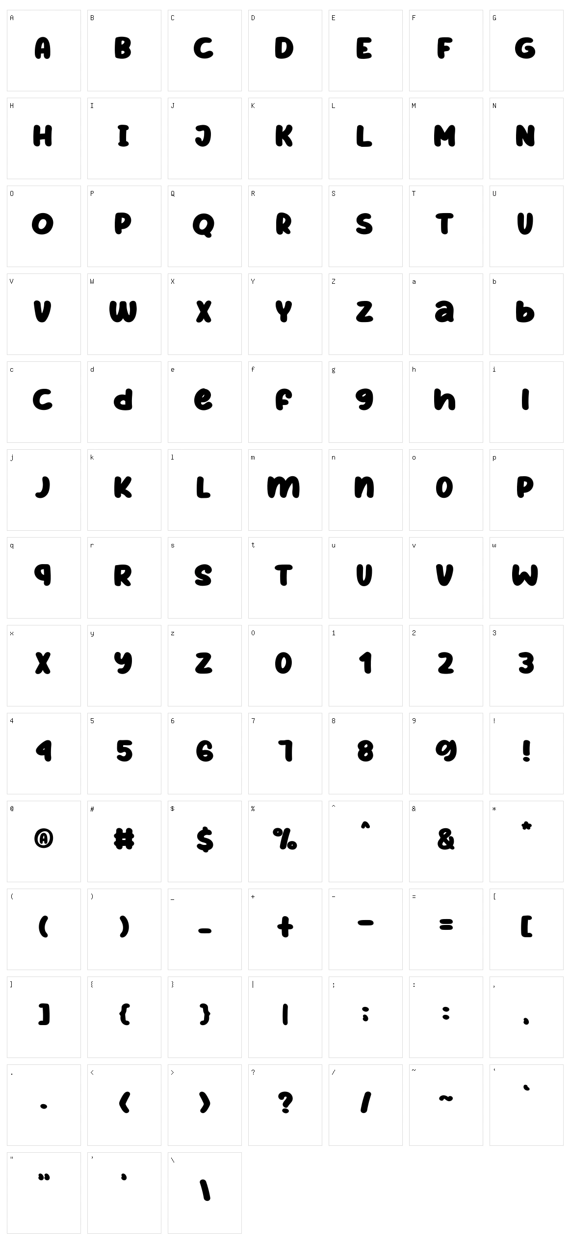 Grateful Everyday Character Set