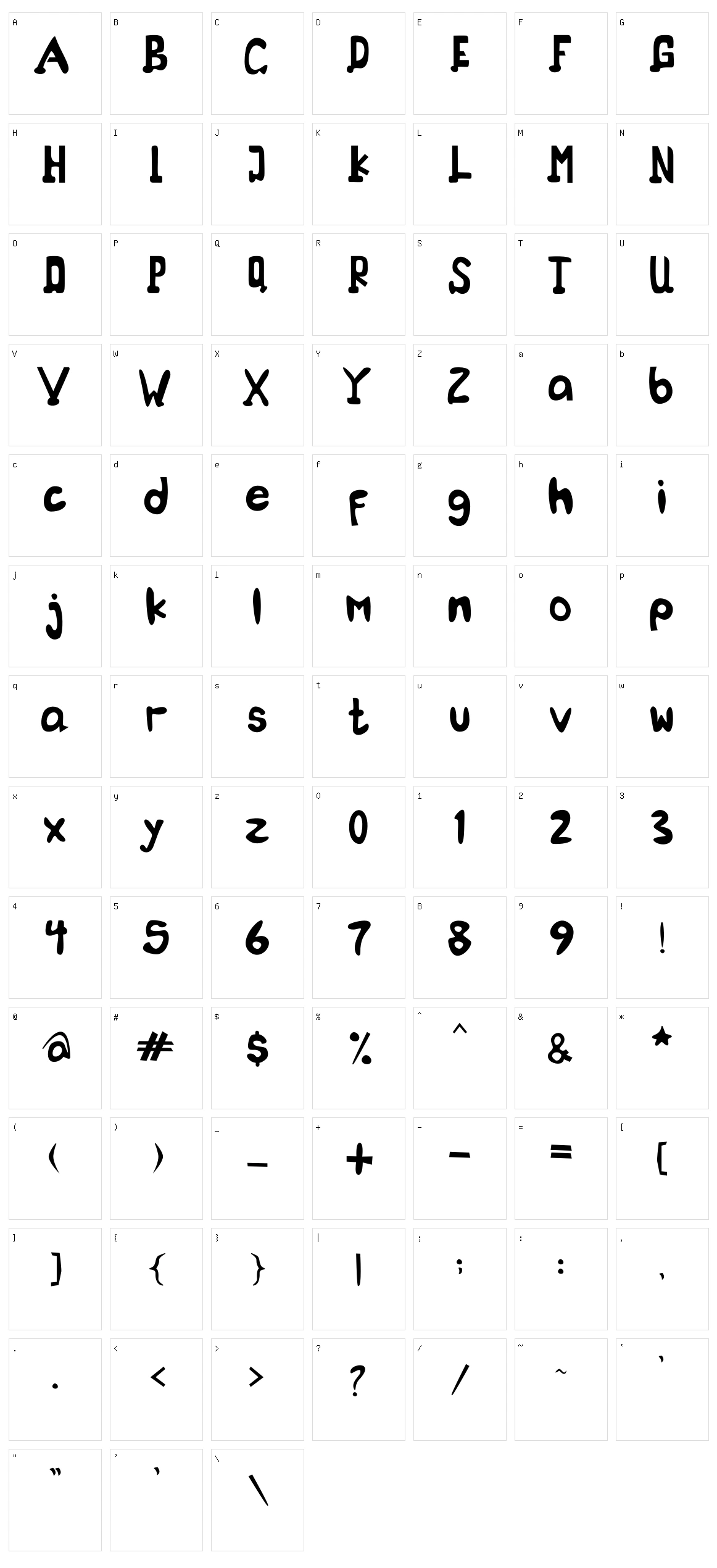 Hallimuna Character Set