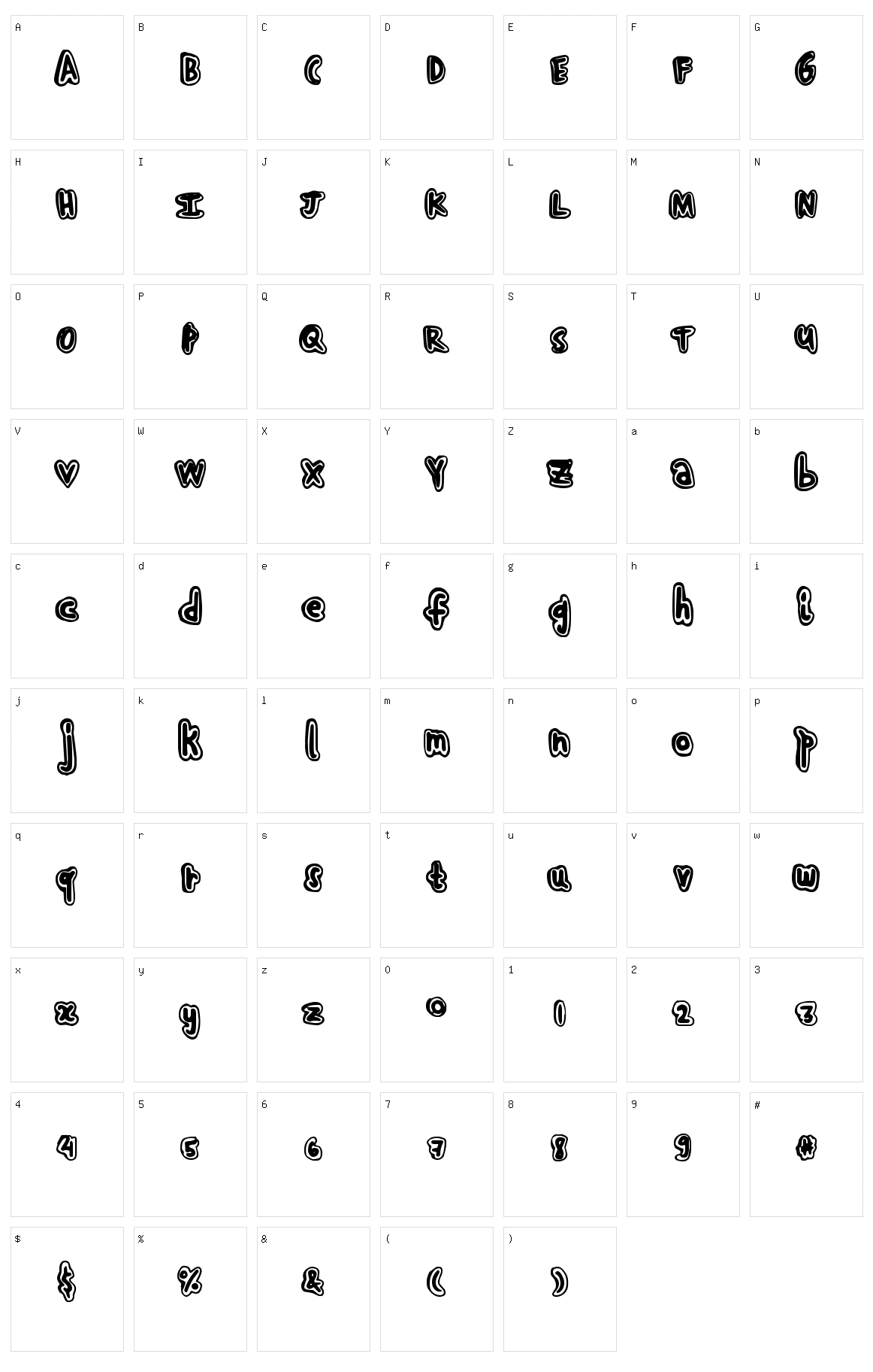 Hand Shadow Character Set