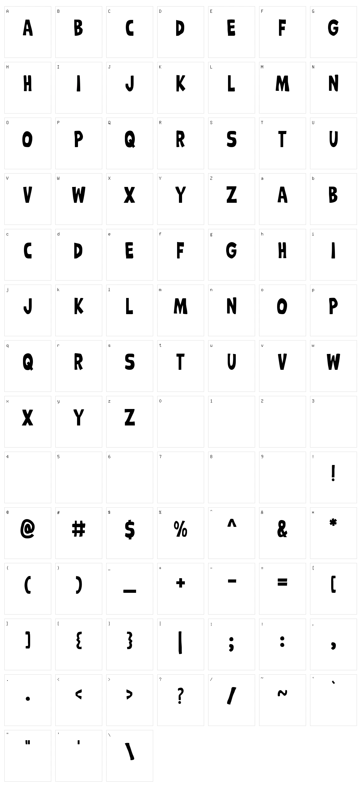 Handshake Character Set