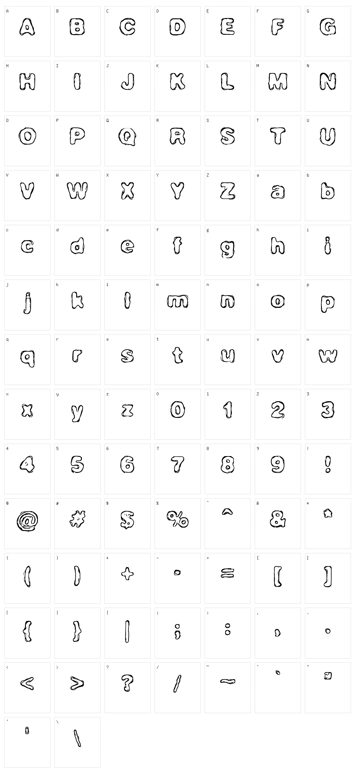 Hassle Character Set