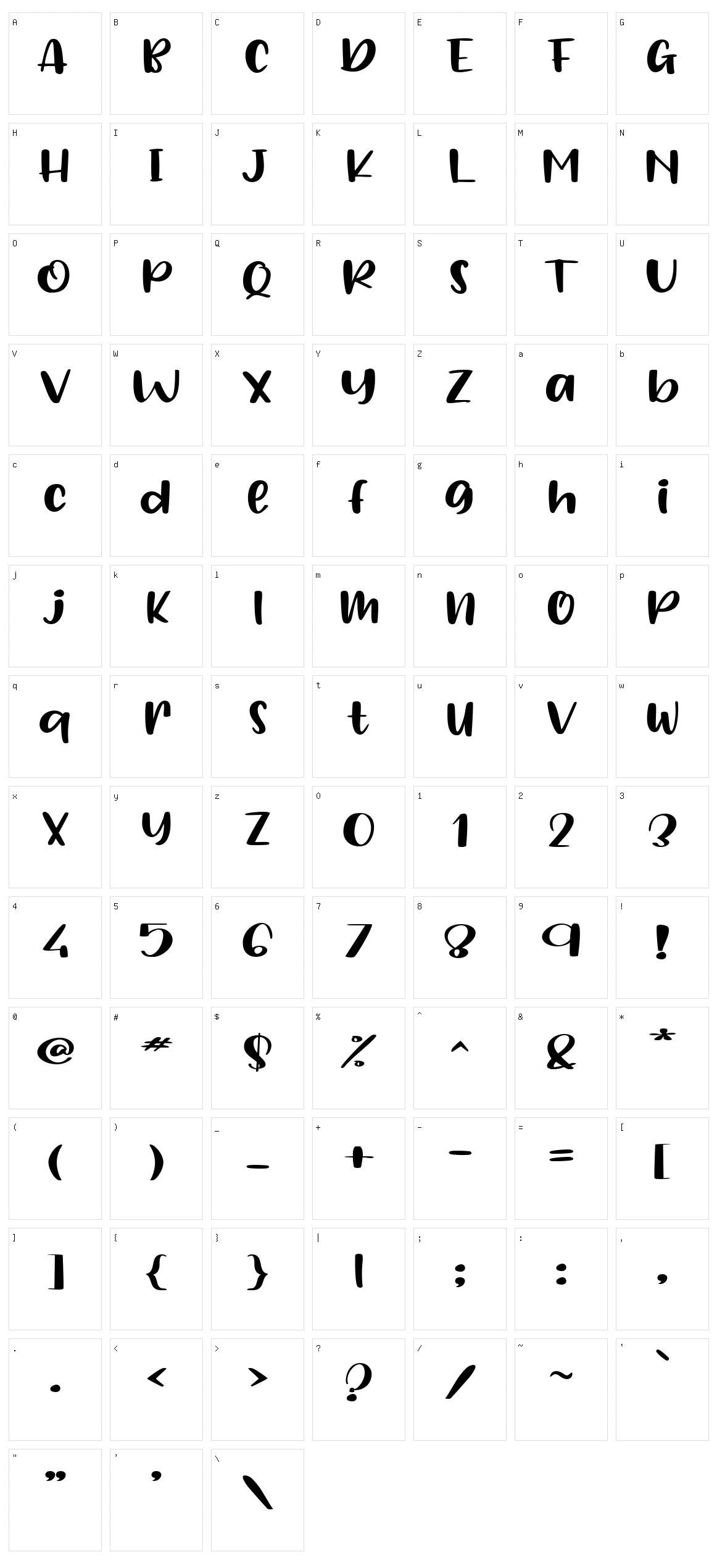 Hello Crafter Character Set