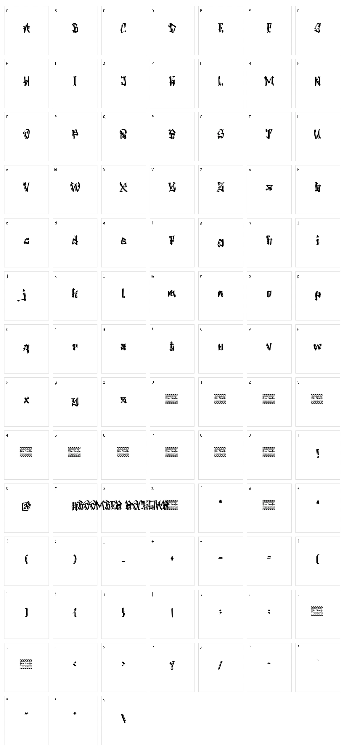 Boomber Rockstar Character Set