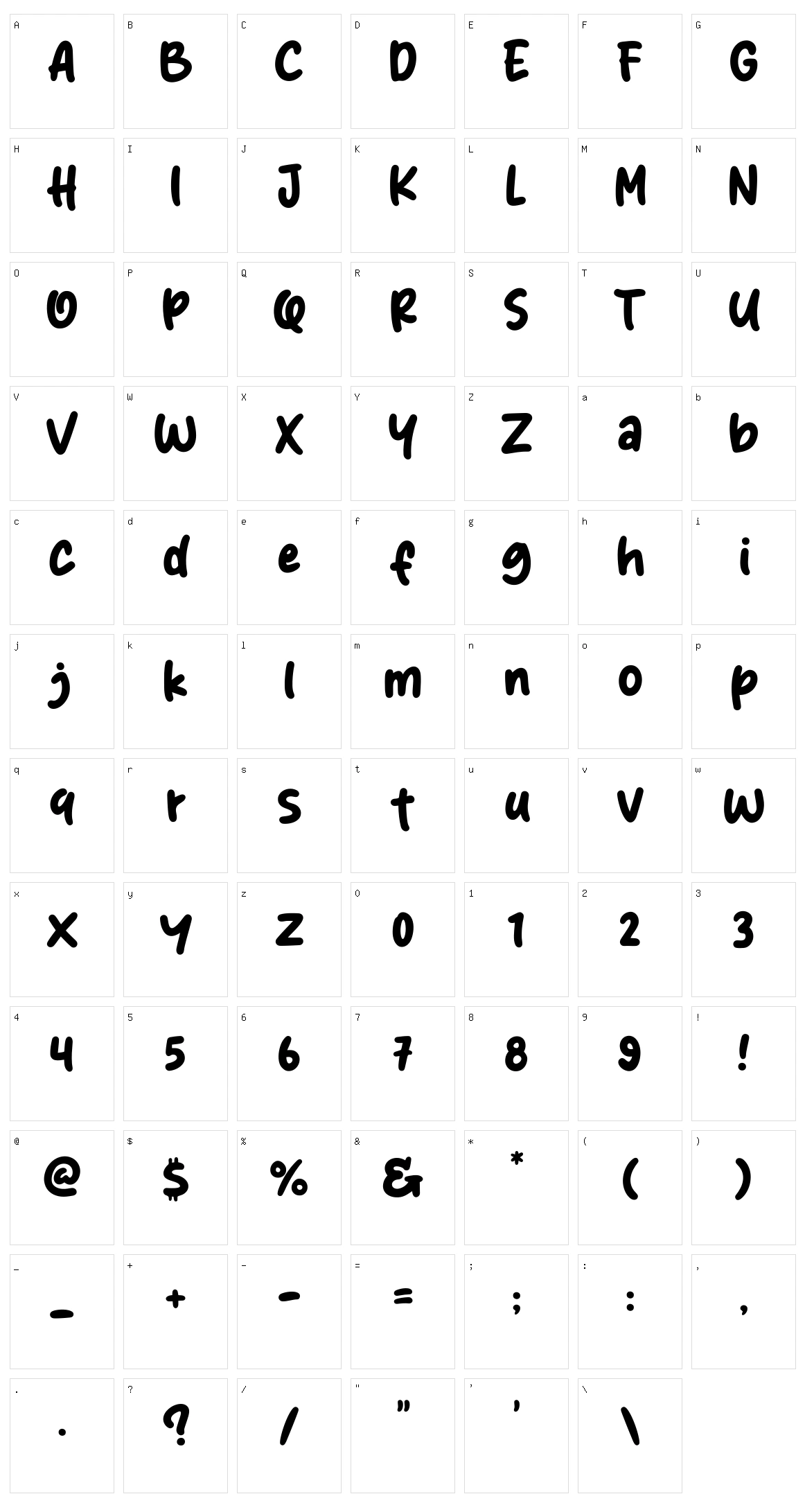 Hello Samosa Character Set