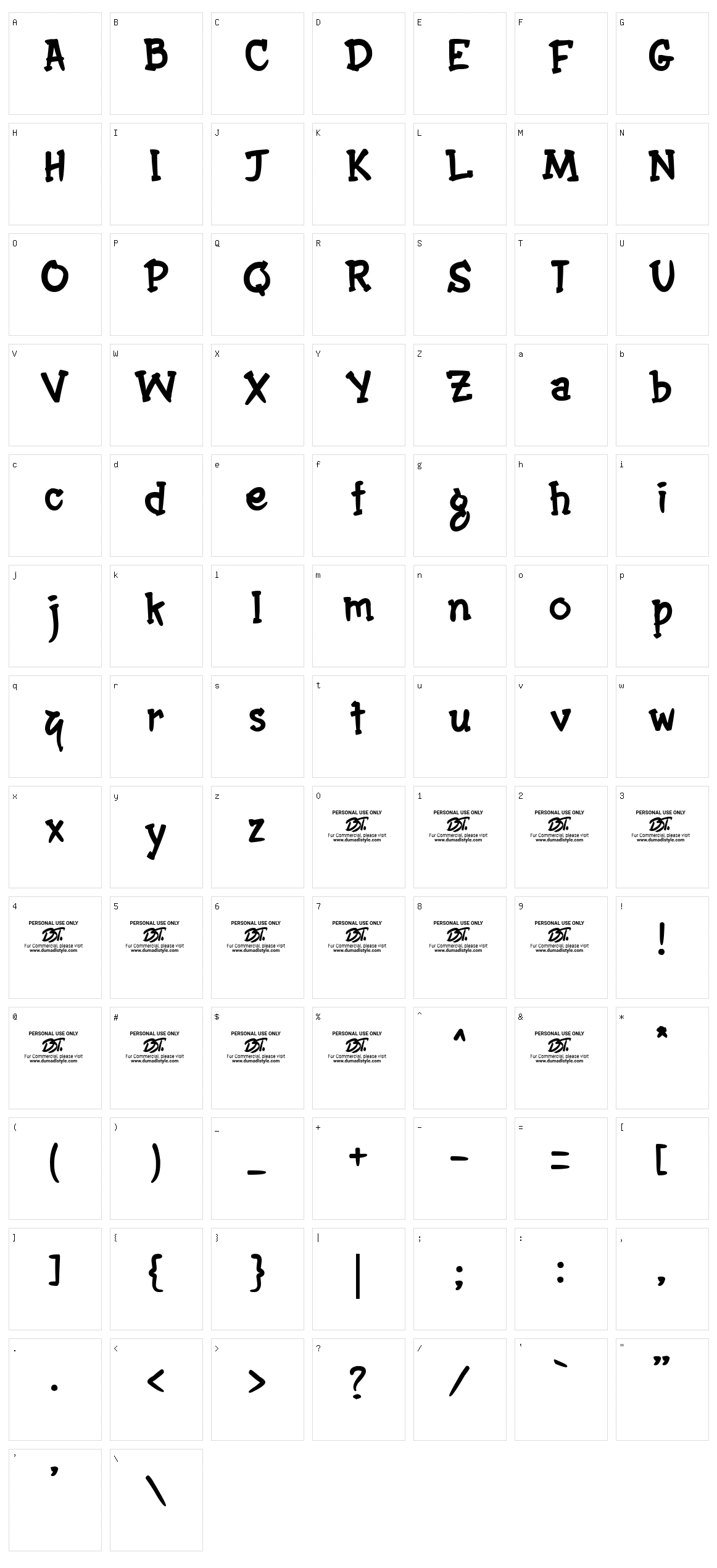 Hermazz Character Set