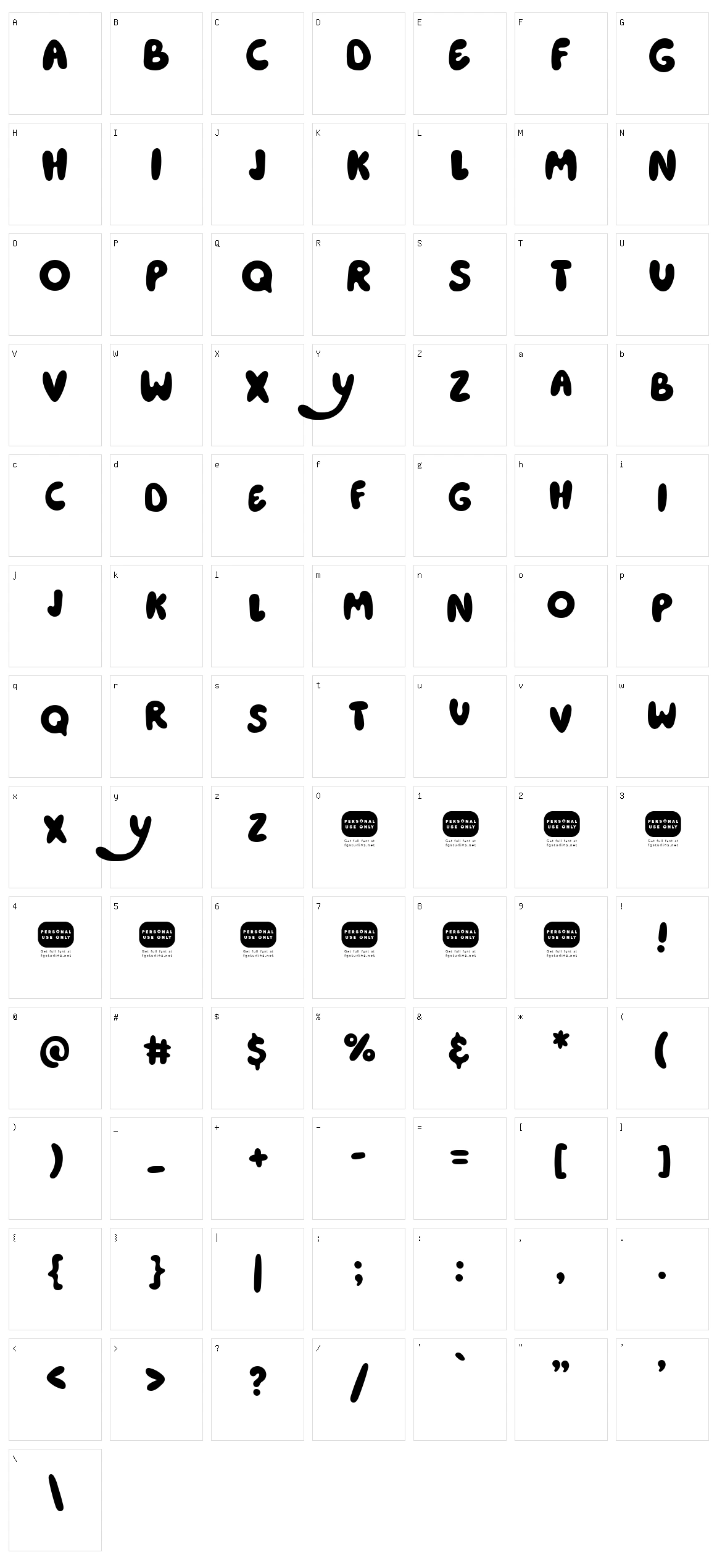 Heyam Character Set