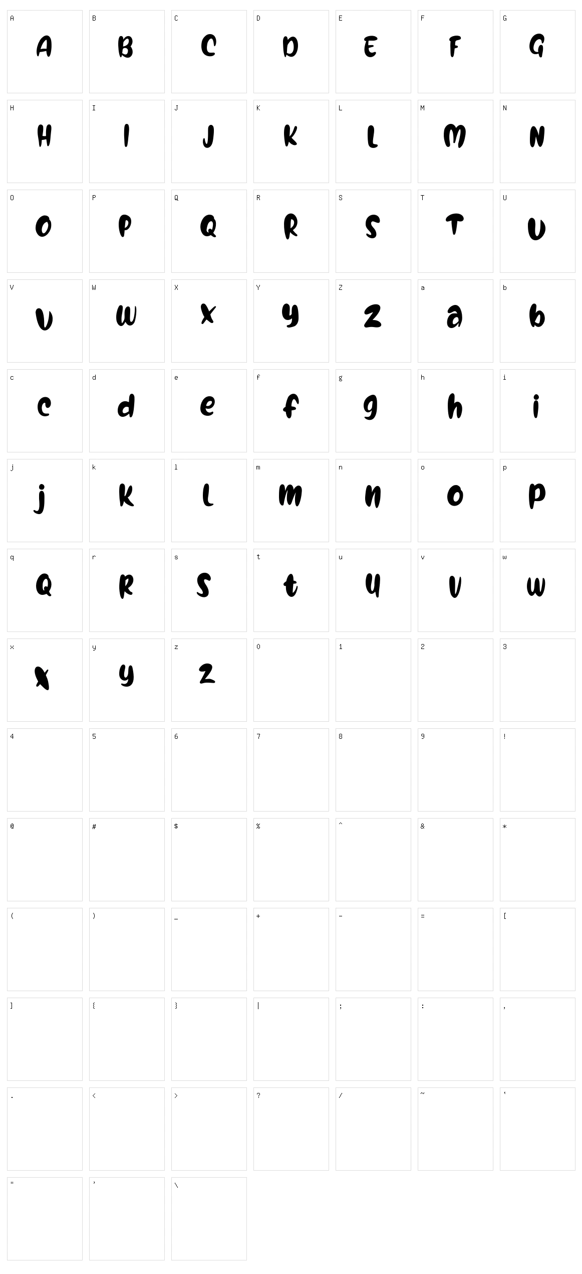 Holife Character Set