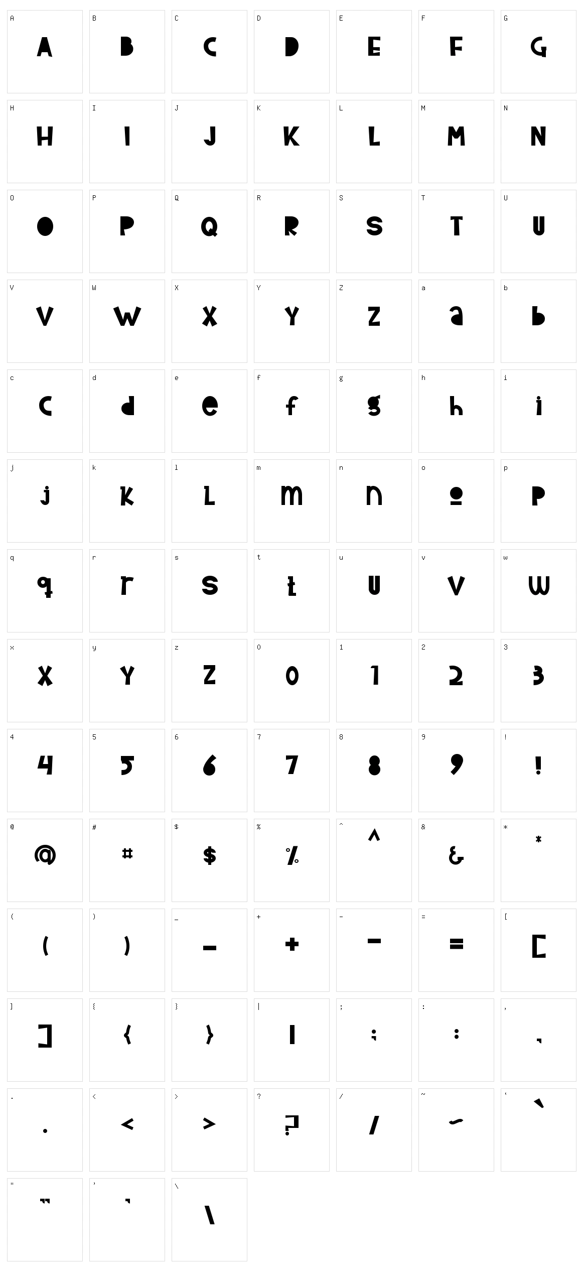 Home Coming Character Set