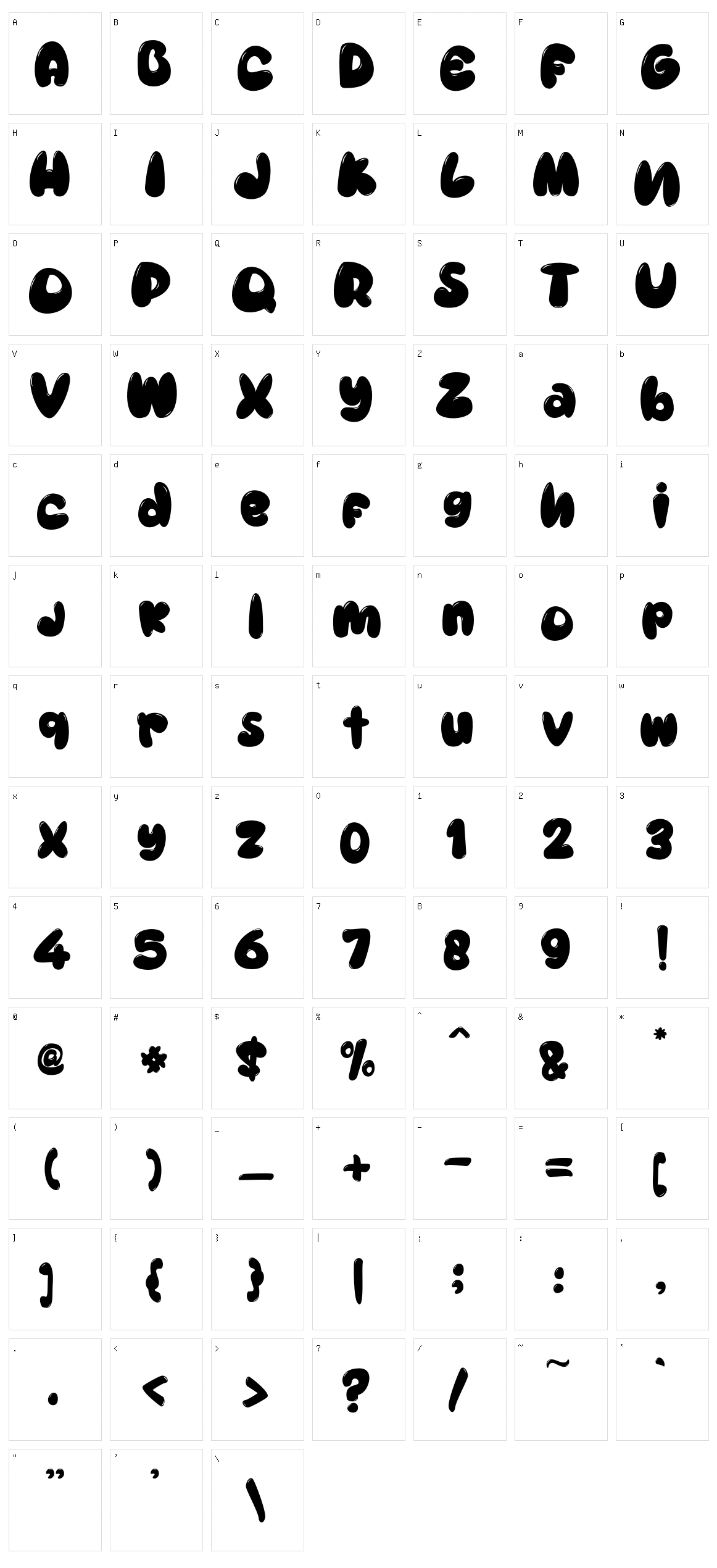 Homelike Character Set
