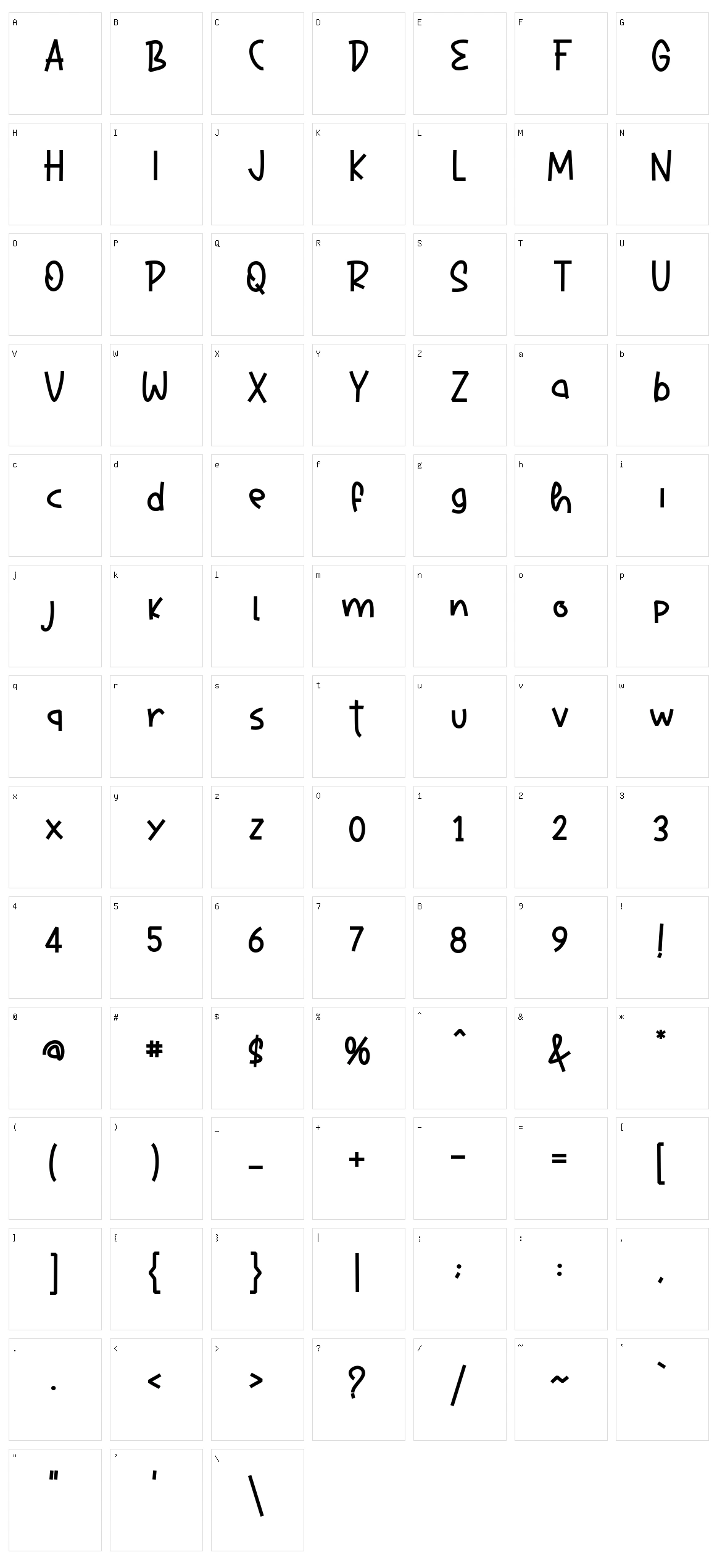 Hore Christmas Character Set