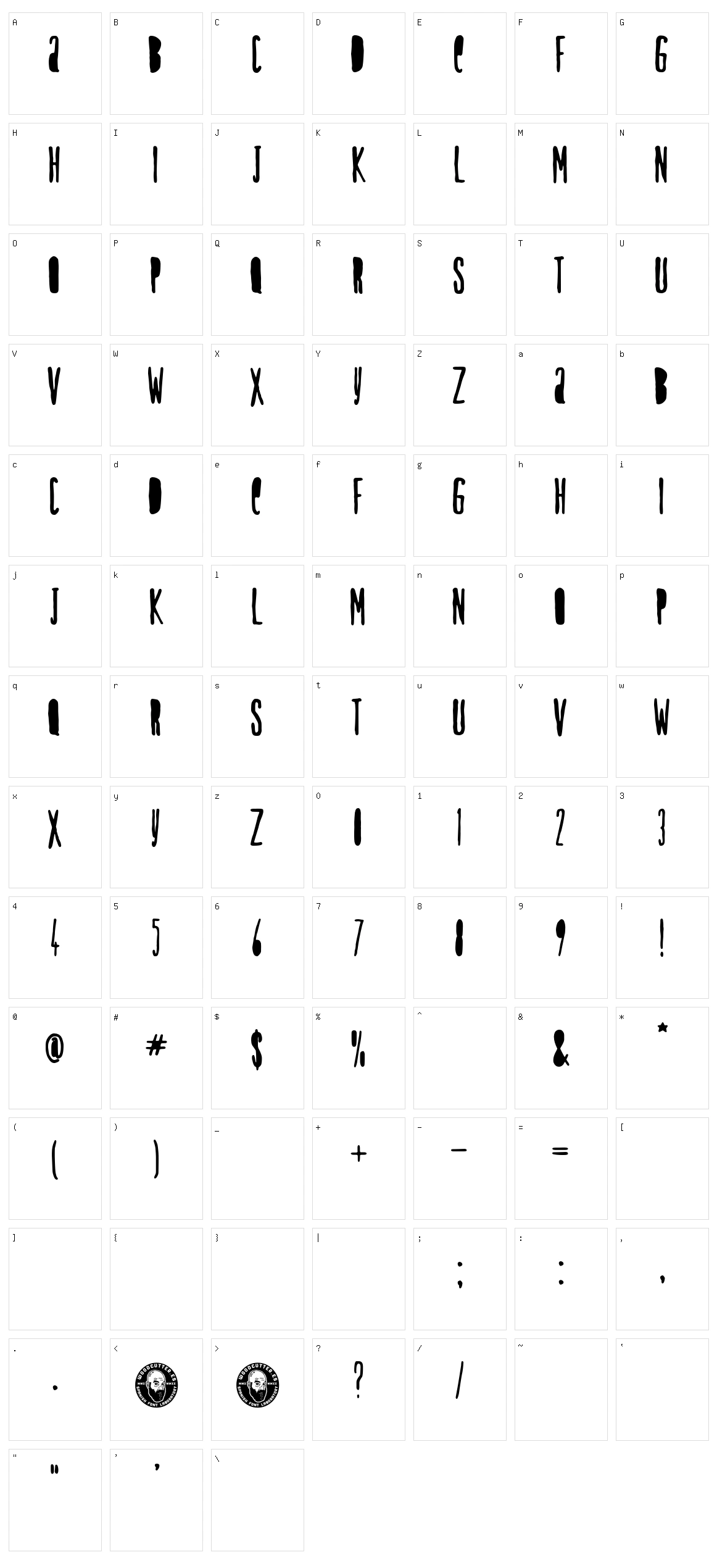 Hospitalete Character Set