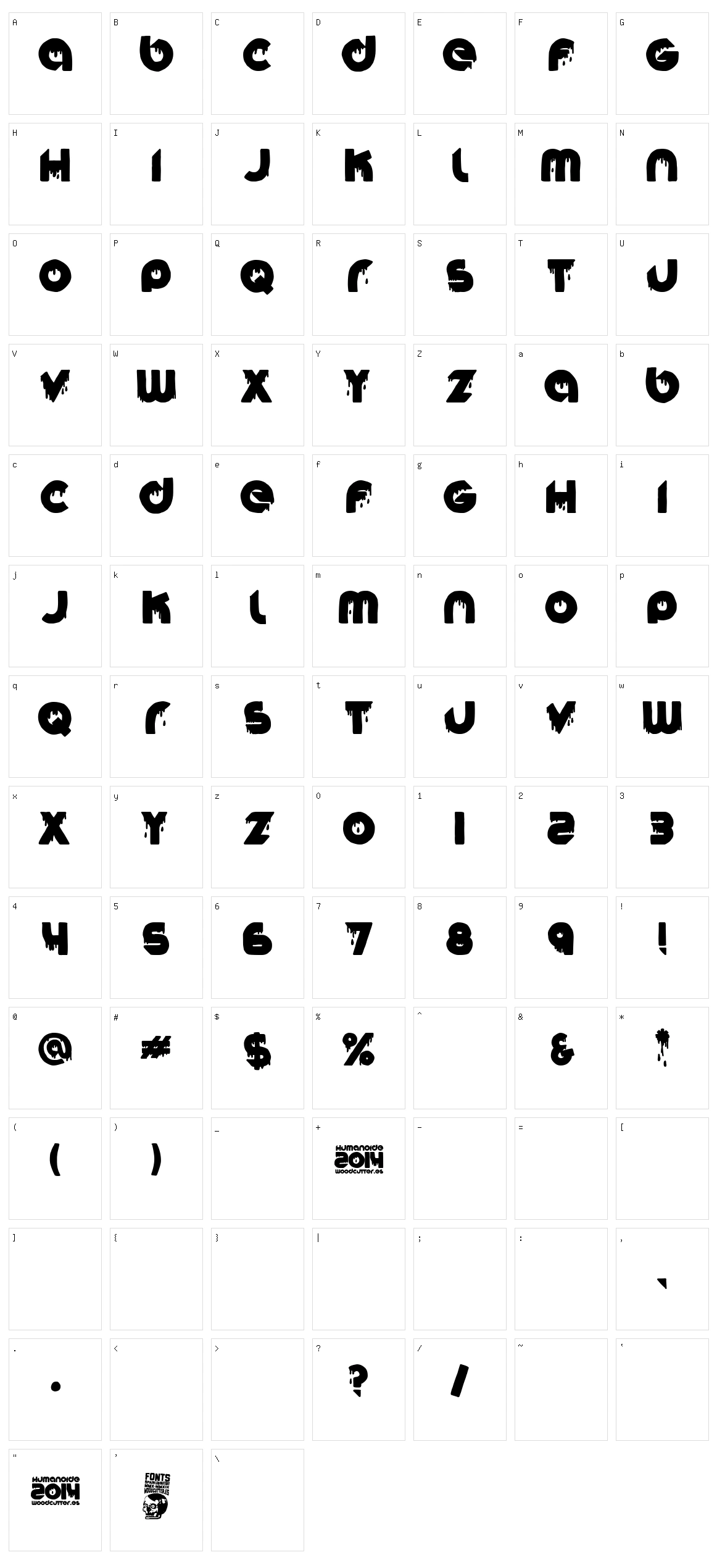 Humanoide 2014 Character Set