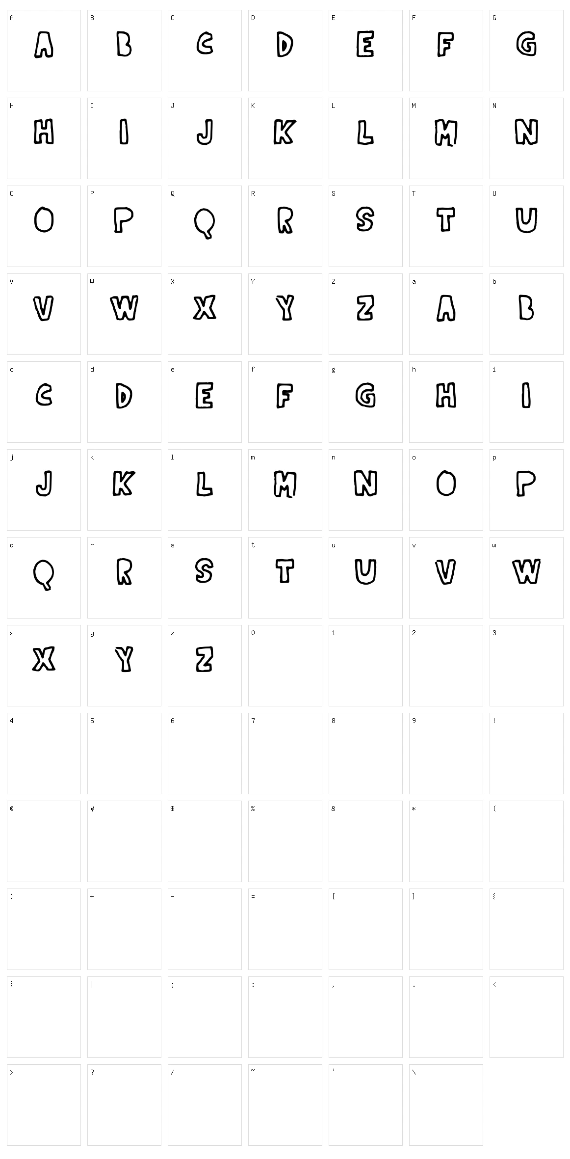 Indernik Gold Character Set