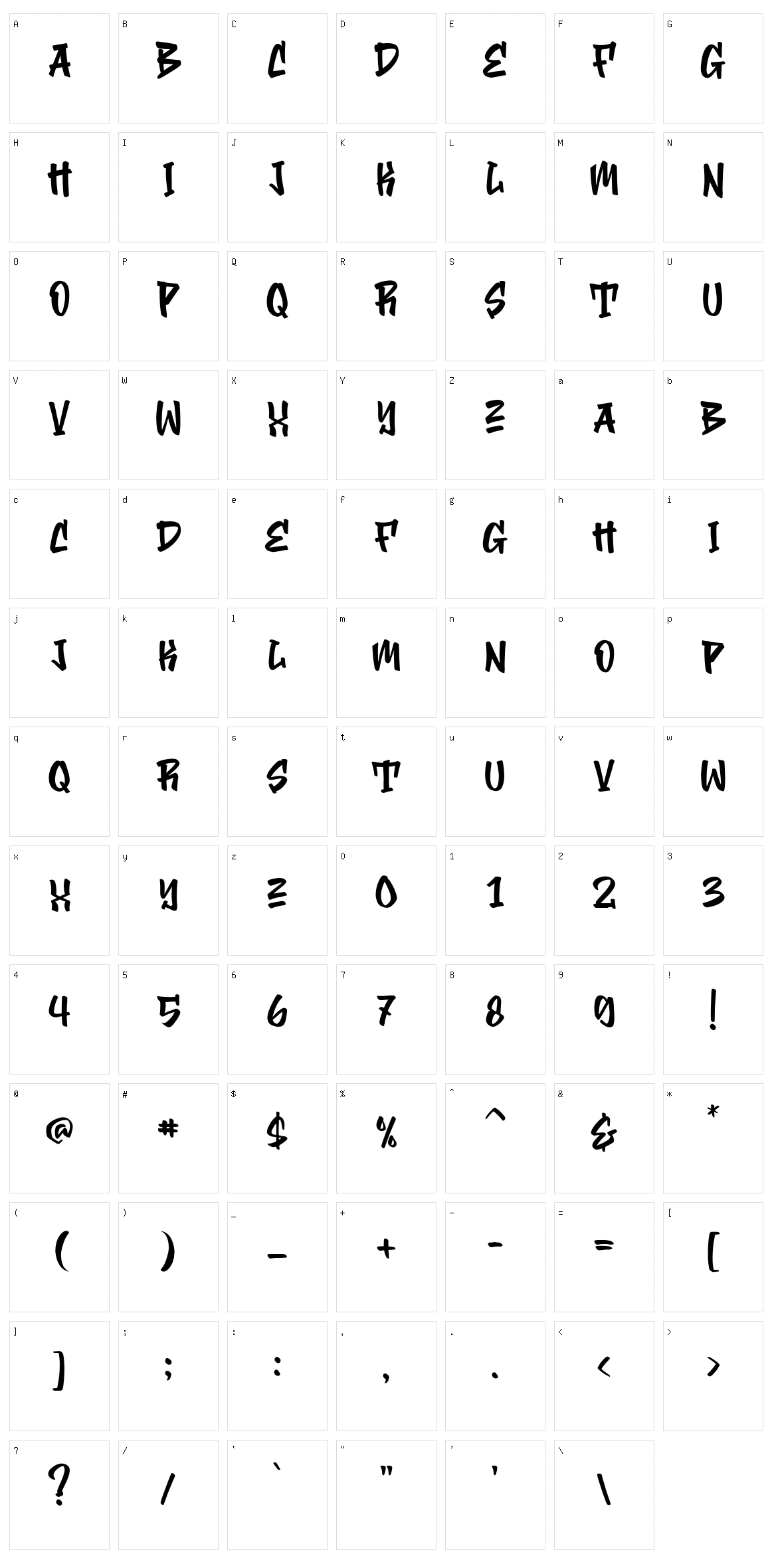 Lodstay Character Set