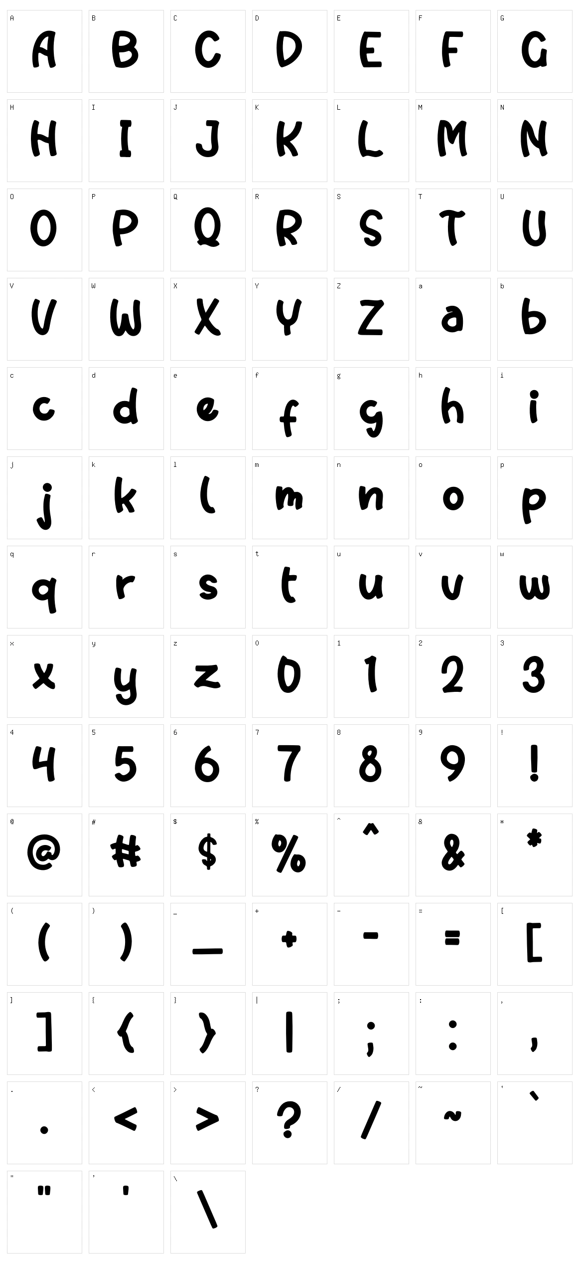 Jacky Boys Character Set