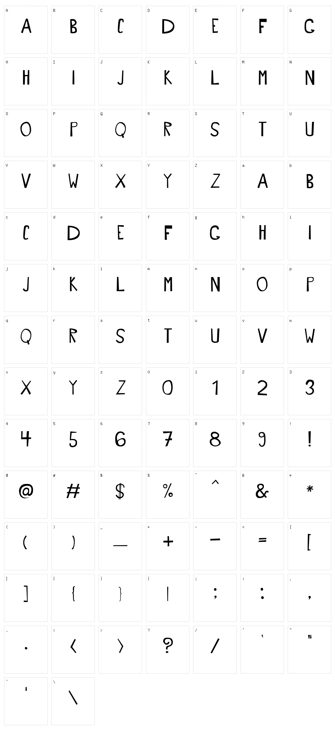 Jek 5 Character Set