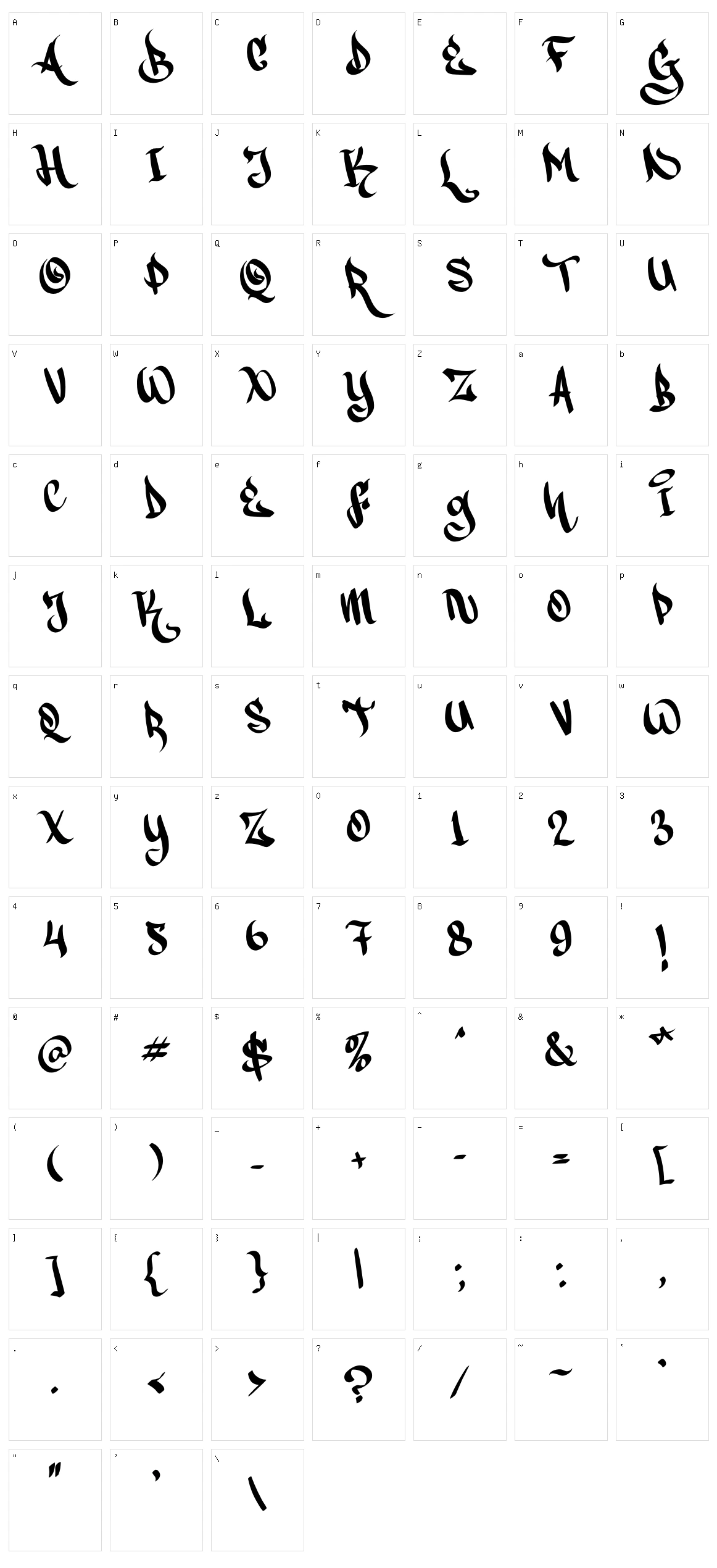 Greatboyz Character Set