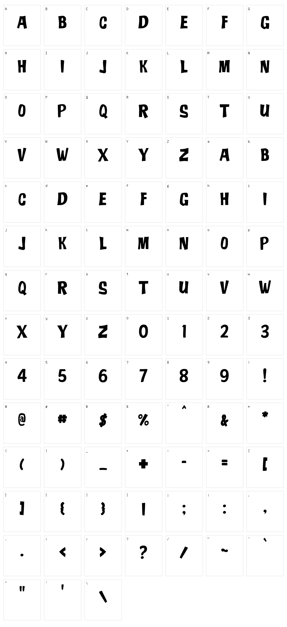 JMH Ado Character Set