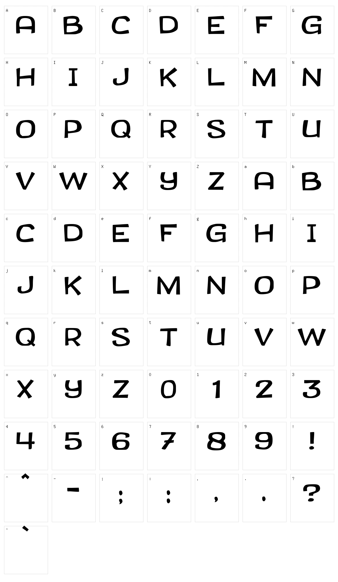 JMH Canasta Character Set