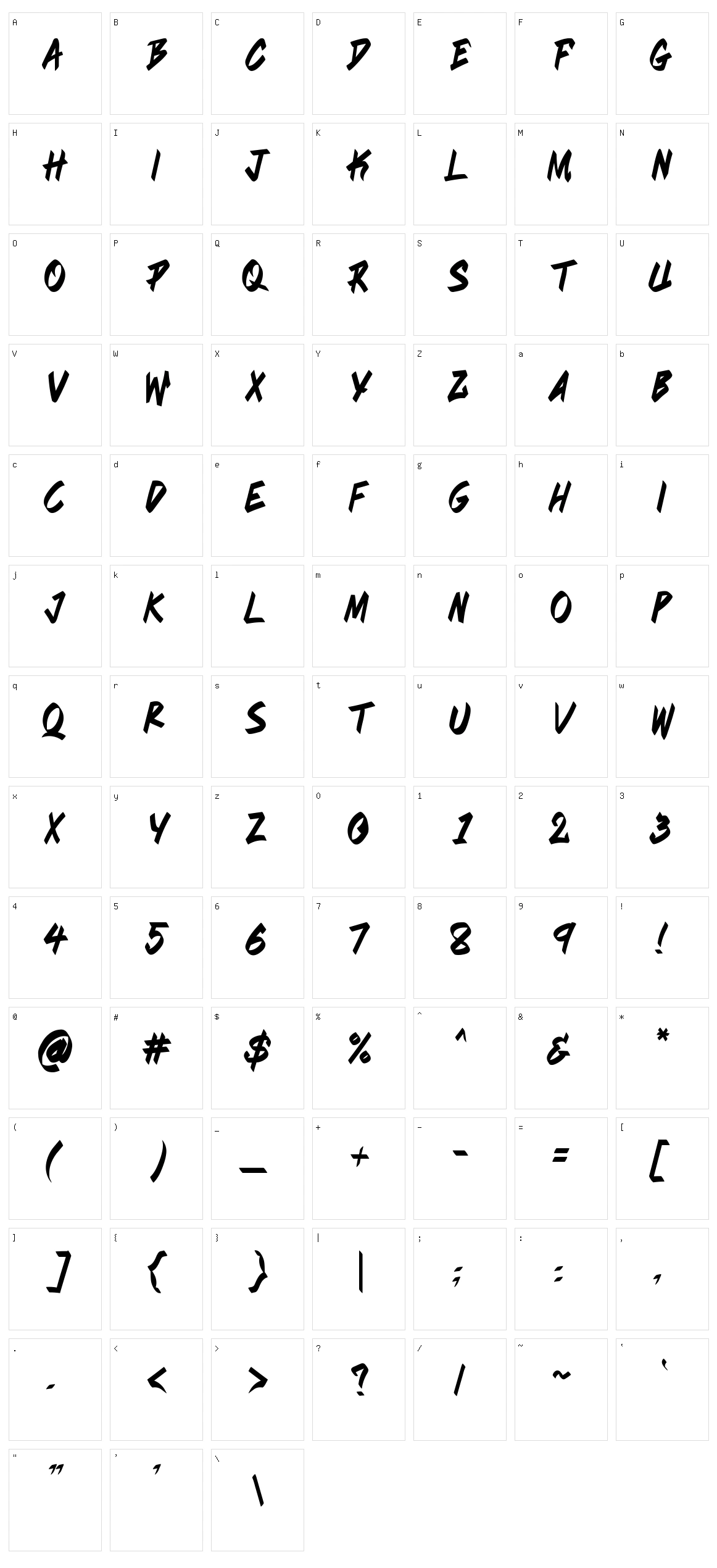 Riverbank Character Set